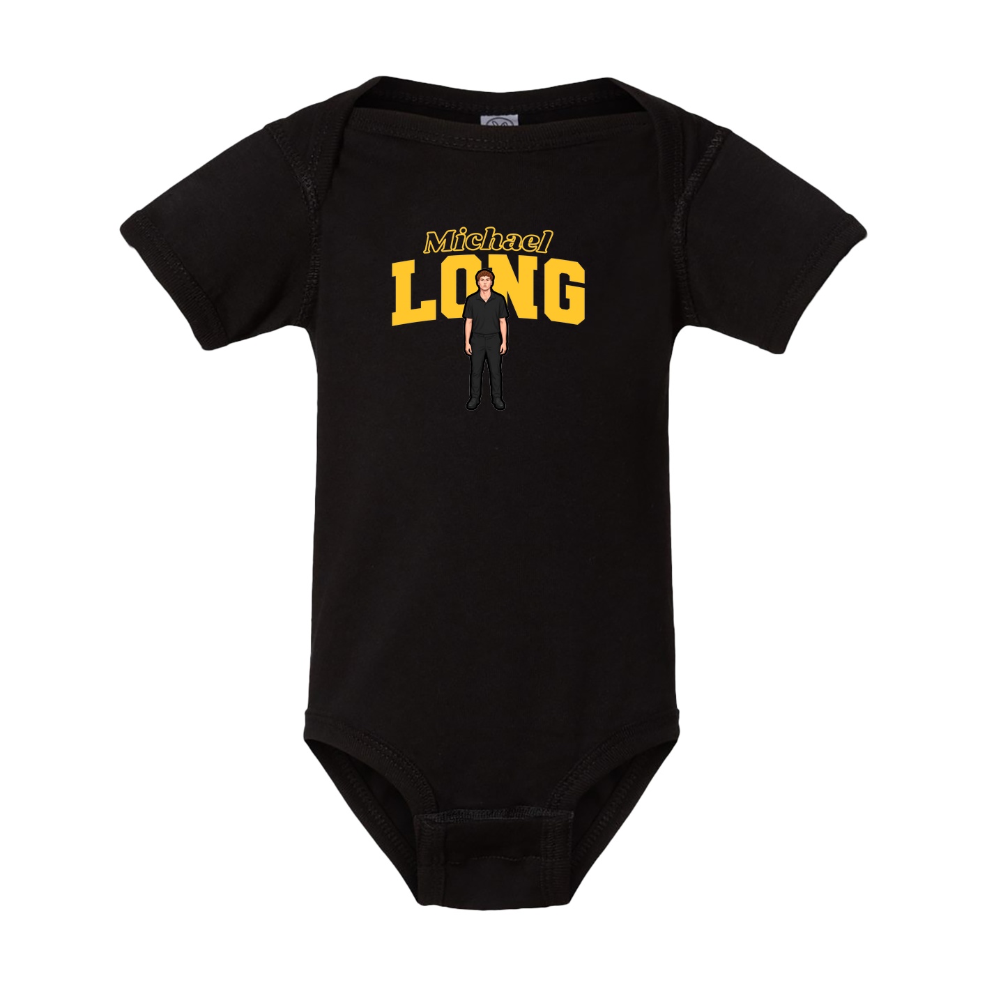 Baby Onesie — Name Arch in Black