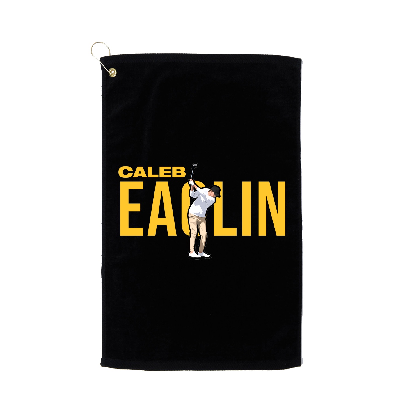 Golf Towel — Player Name in Black