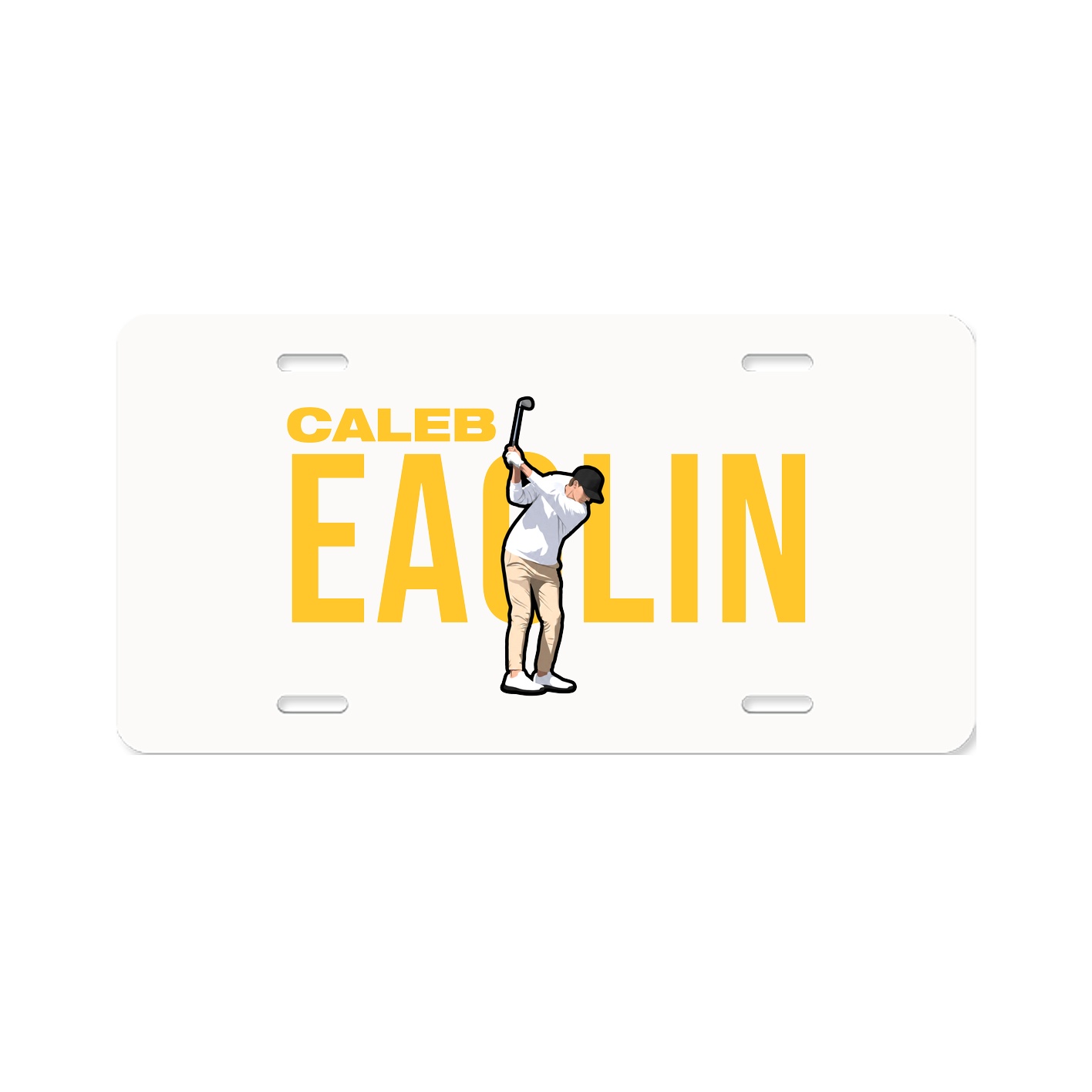 License Plate — Player Name in Classic