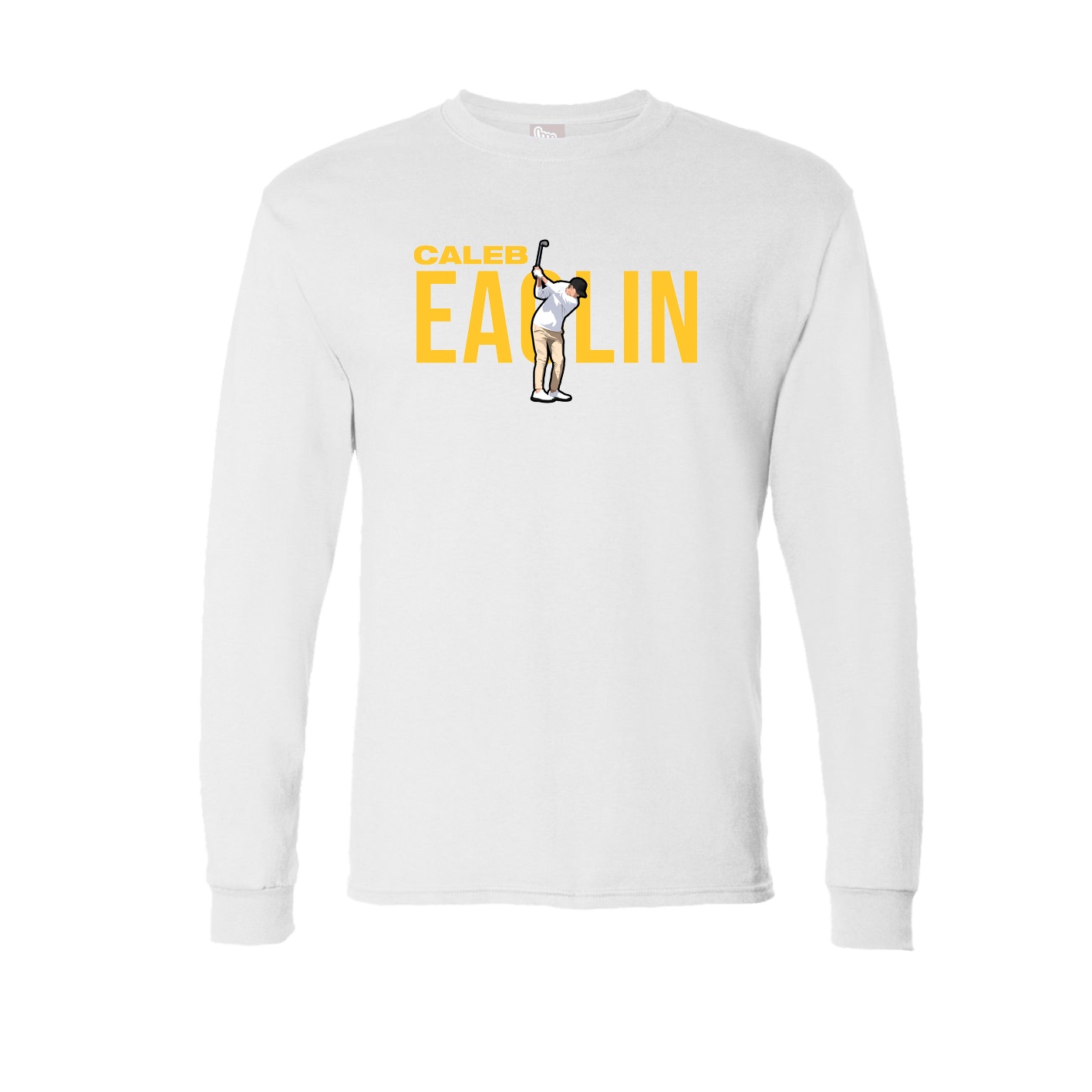 Long Sleeve Tee — Player Name in White