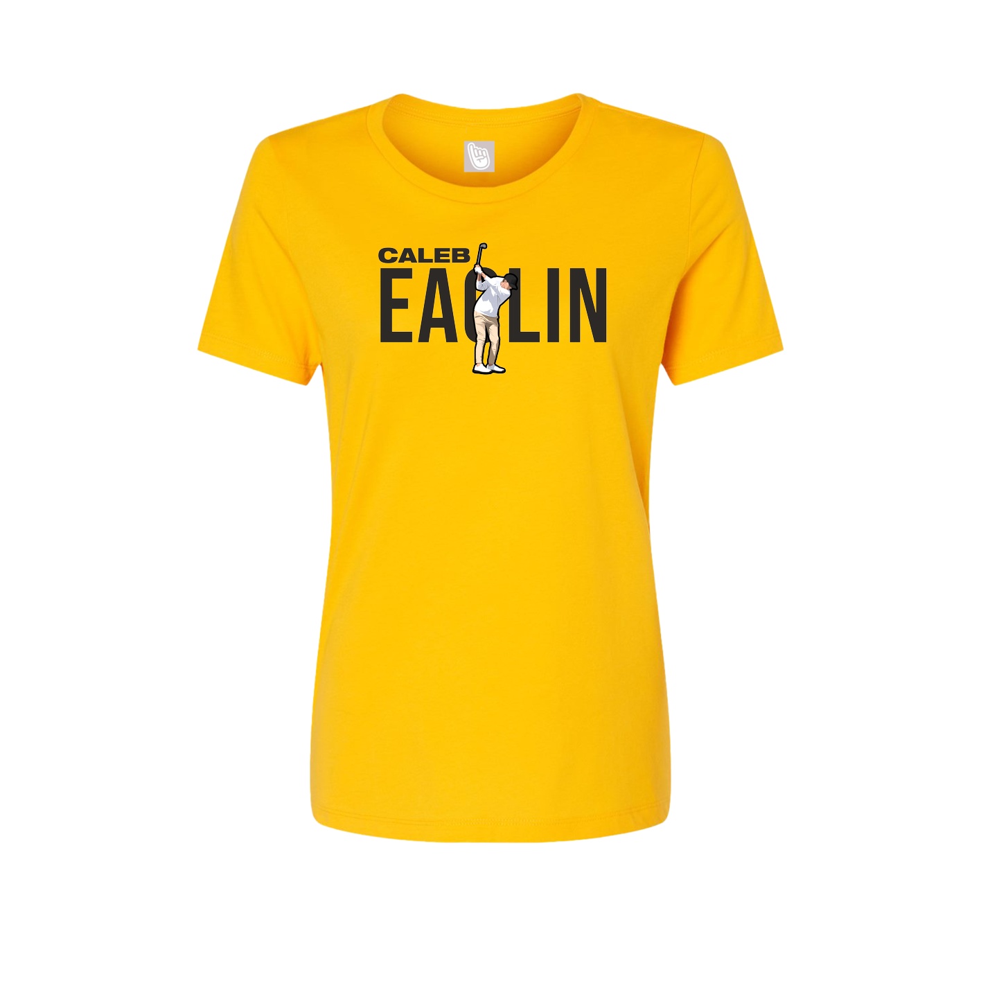 Fitted Women's Tee — Player Name in Gold
