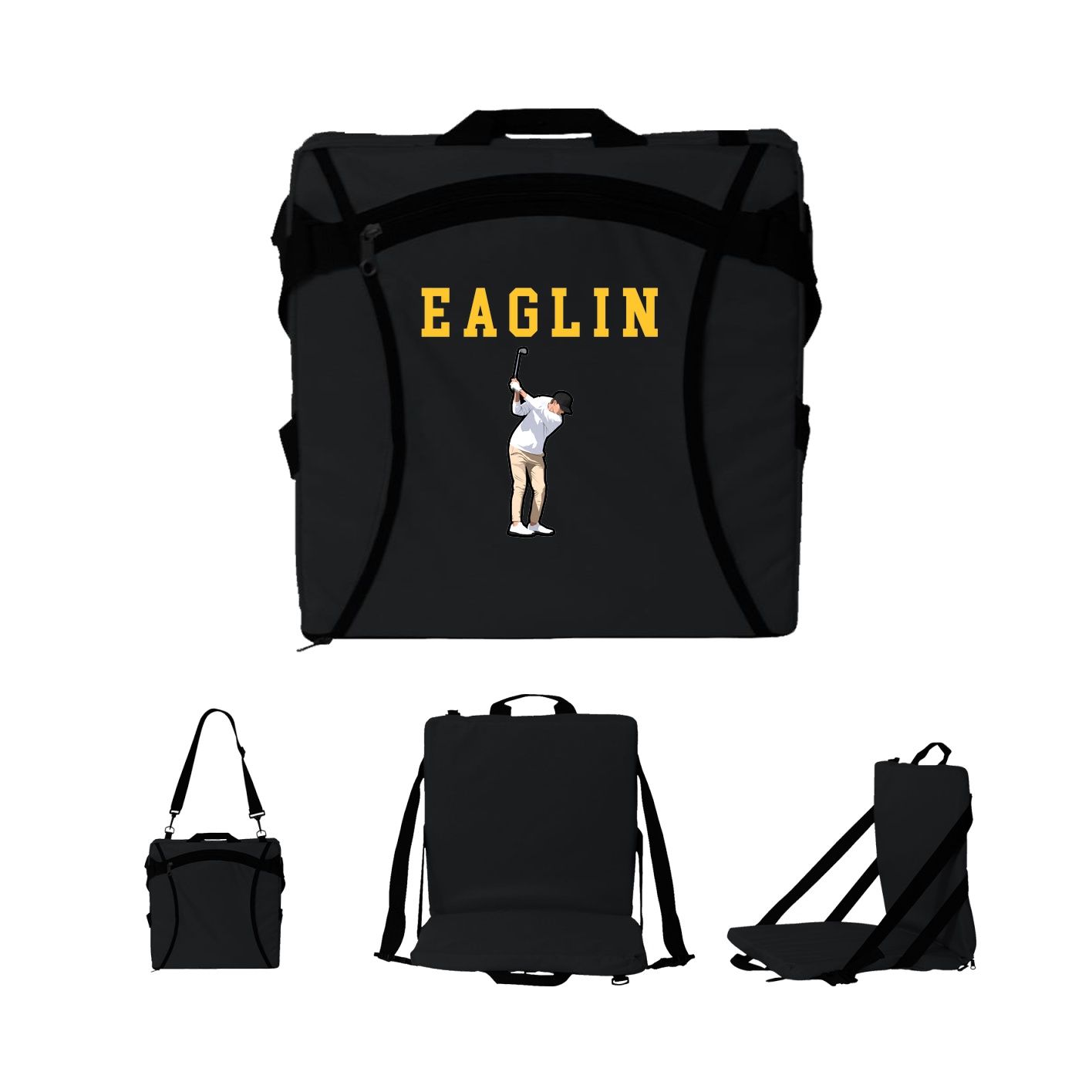 Folding Stadium Seat — Shirsey in Black