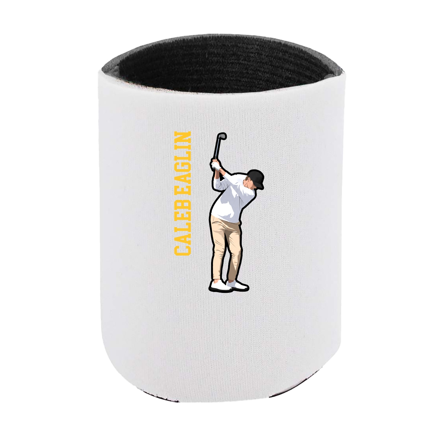 Can Holder — Name Vertical in White