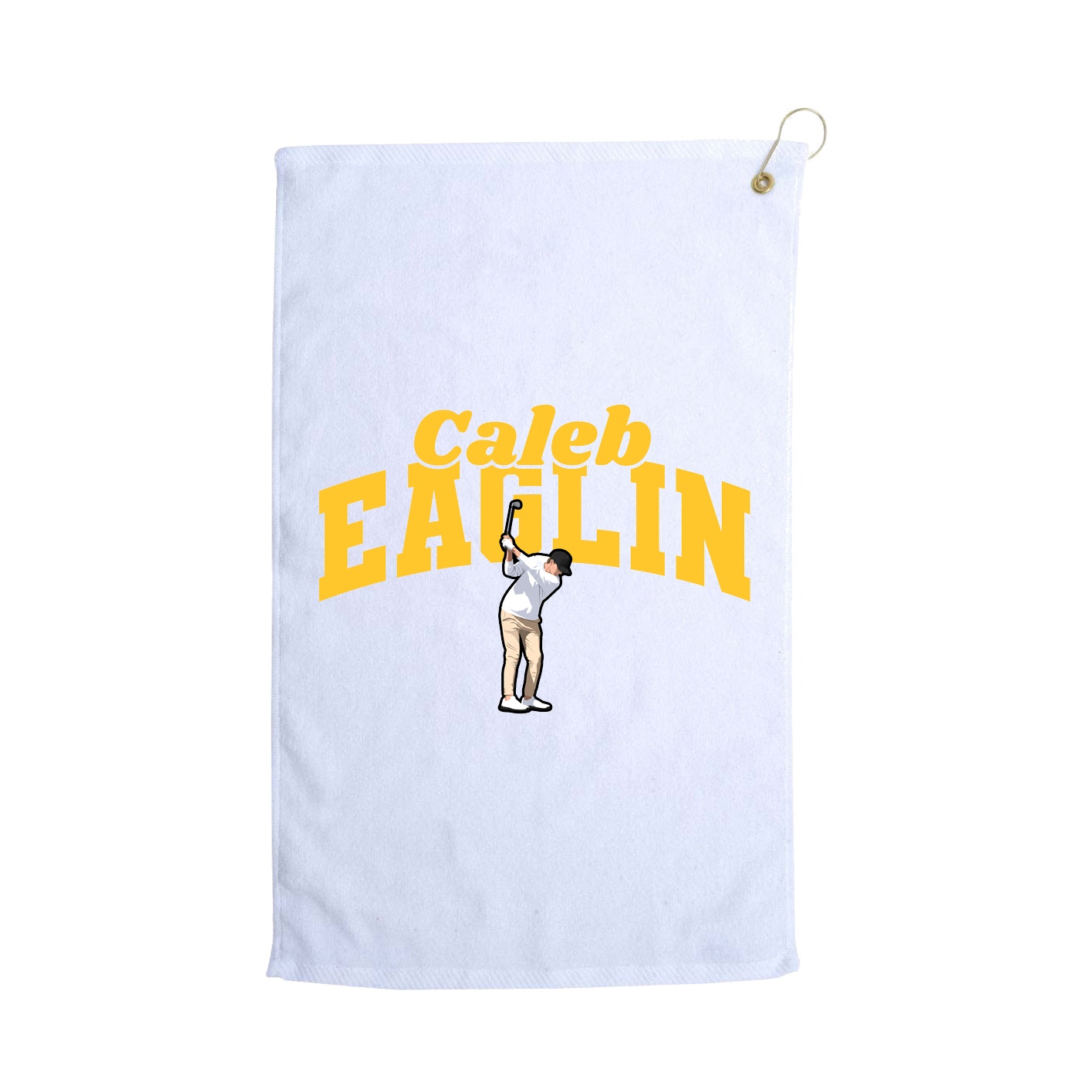 Golf Towel — Signature Arch in White