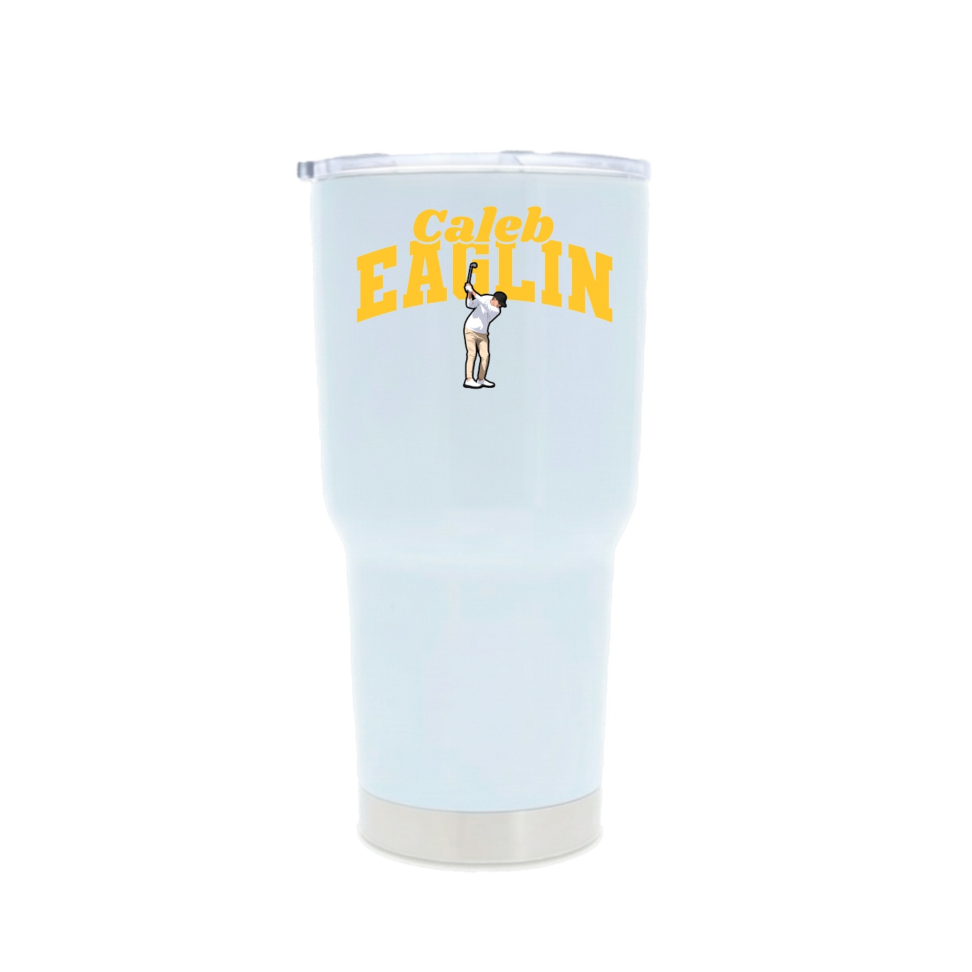 30oz Stainless Steel Tumbler — Signature Arch in White