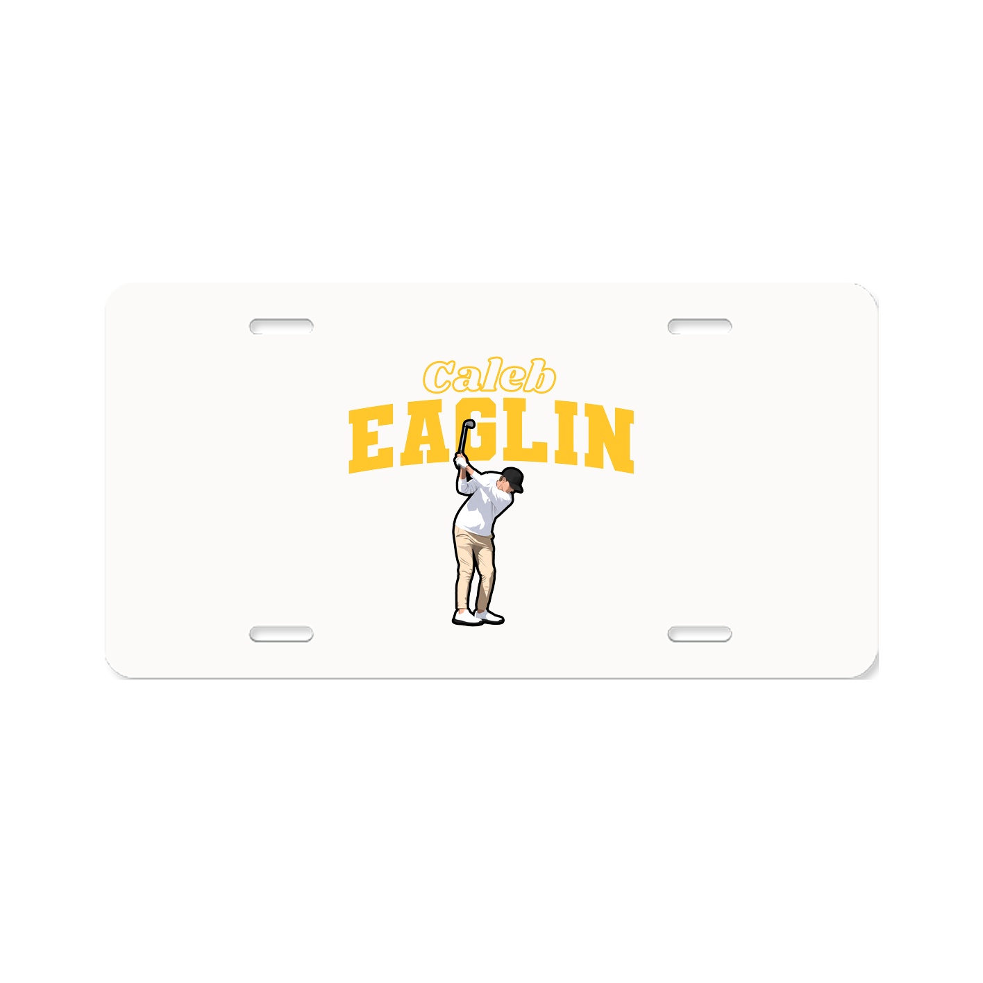 License Plate — Name Arch in Classic