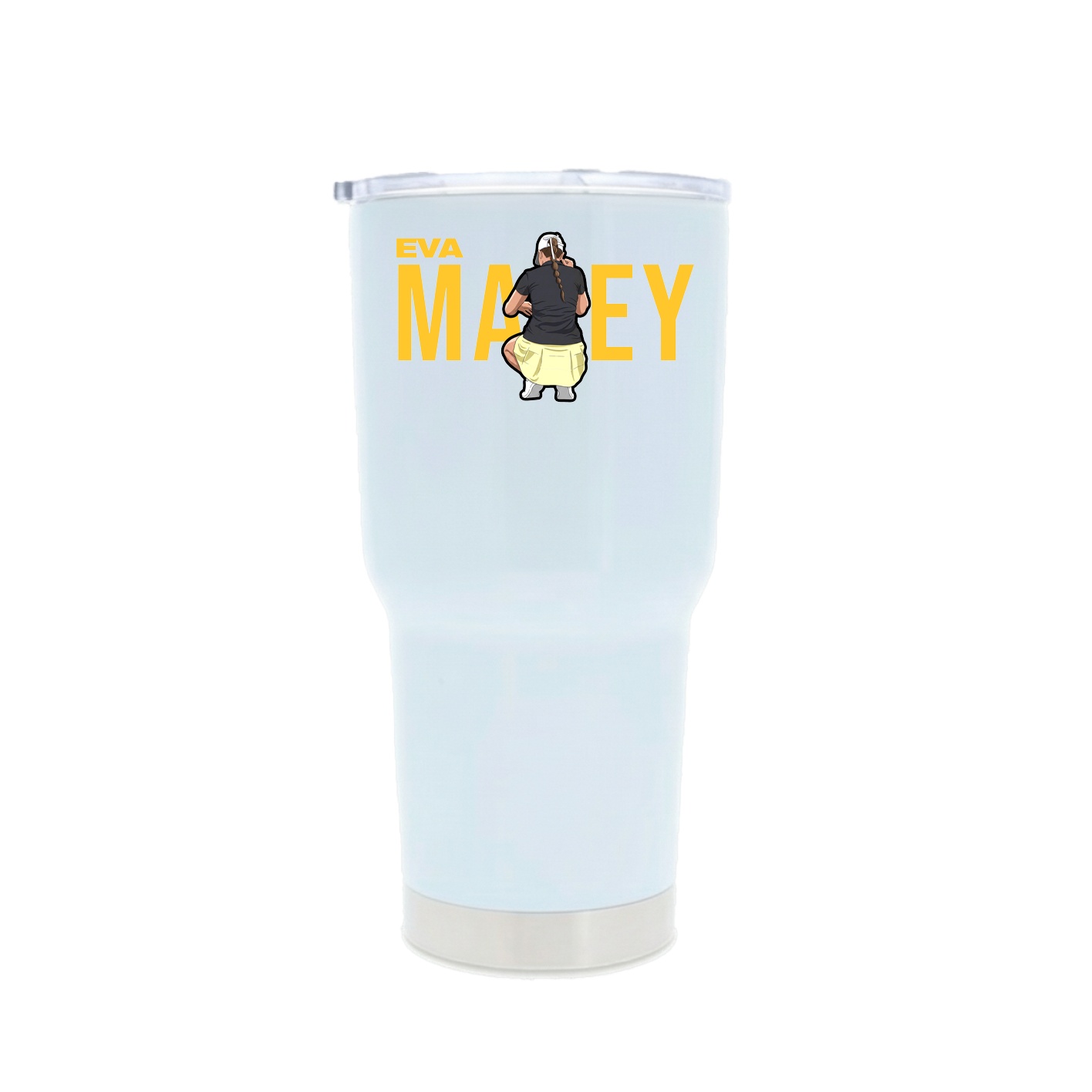 30oz Stainless Steel Tumbler — Player Name in White