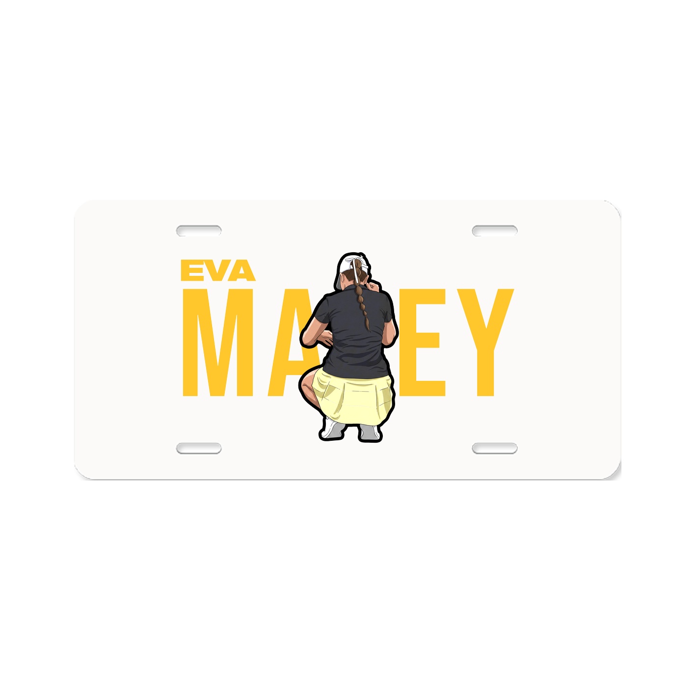 License Plate — Player Name in Classic
