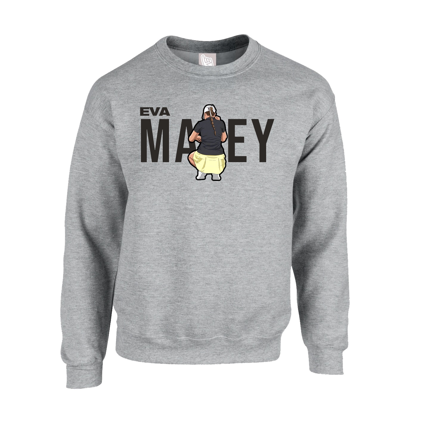 Fleece Crew — Player Name in Grey