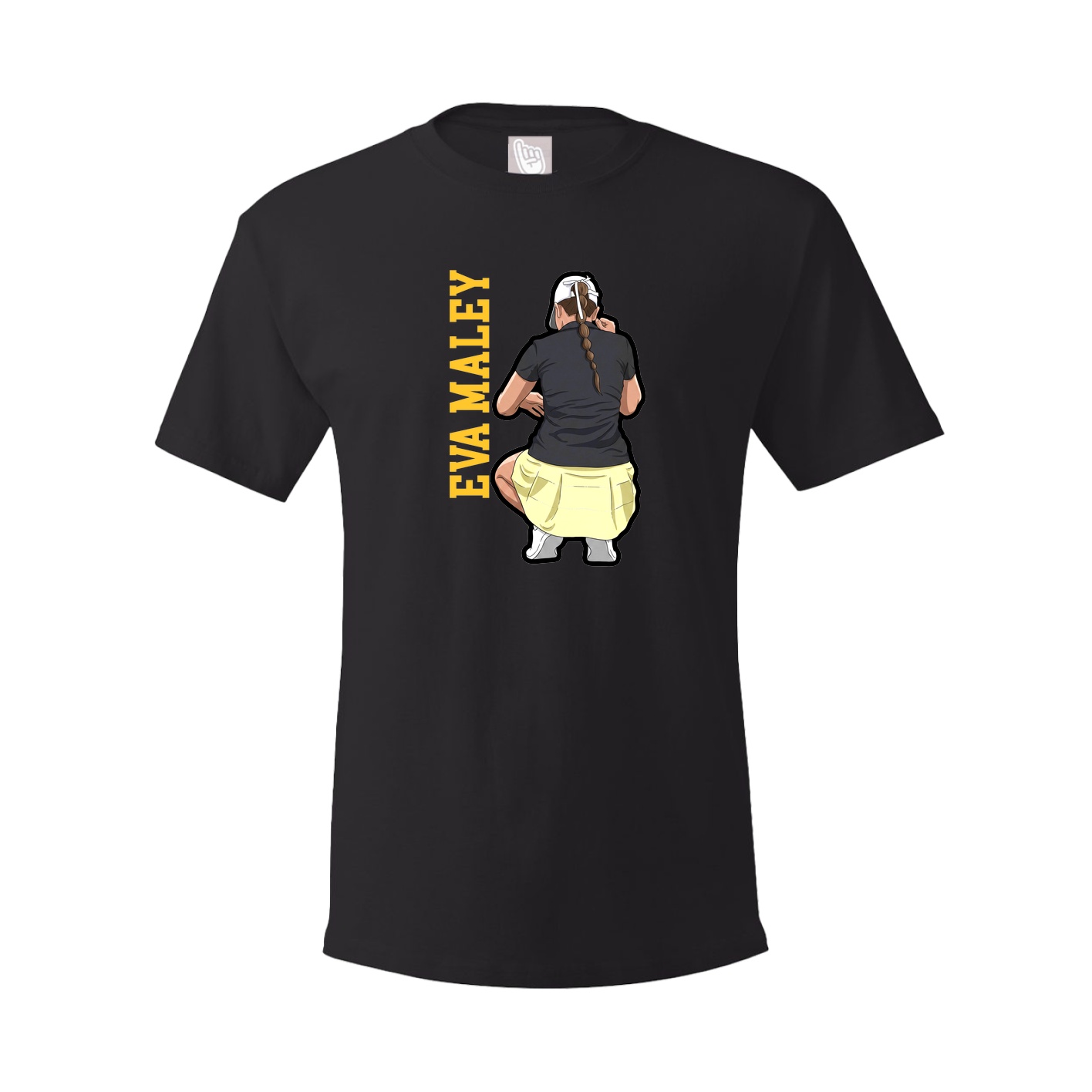 Youth Tee — Name Vertical in Black