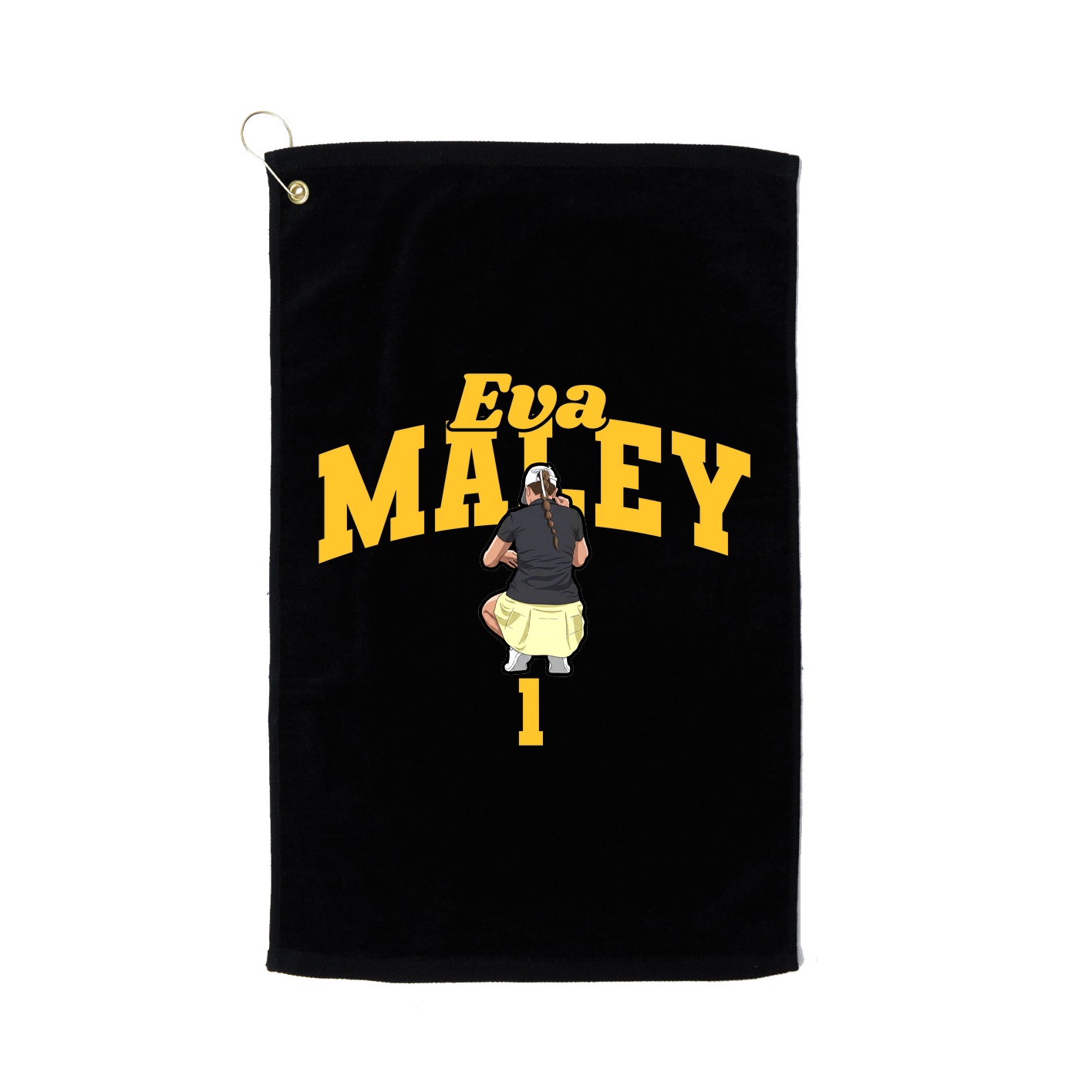 Golf Towel — Signature Arch in Black