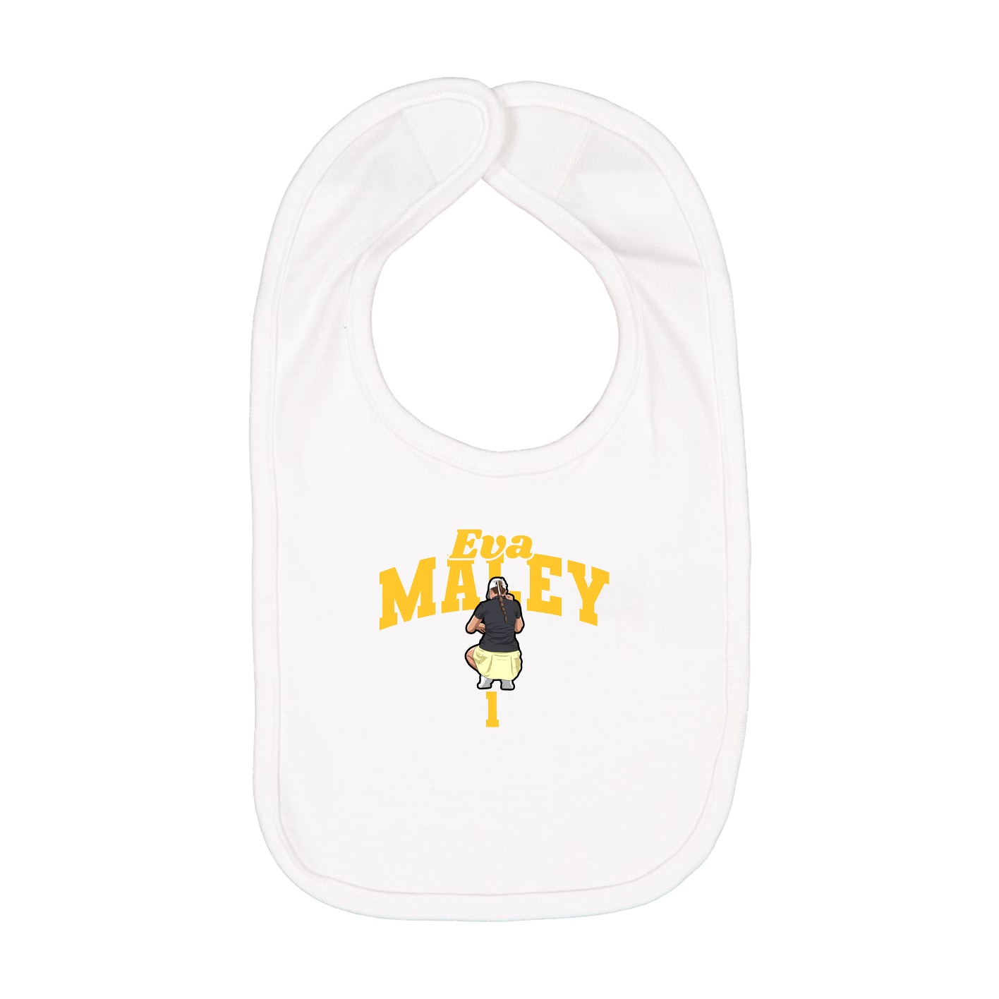 Infant Bib — Signature Arch in White