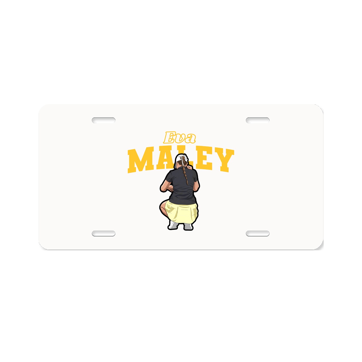 License Plate — Name Arch in Classic