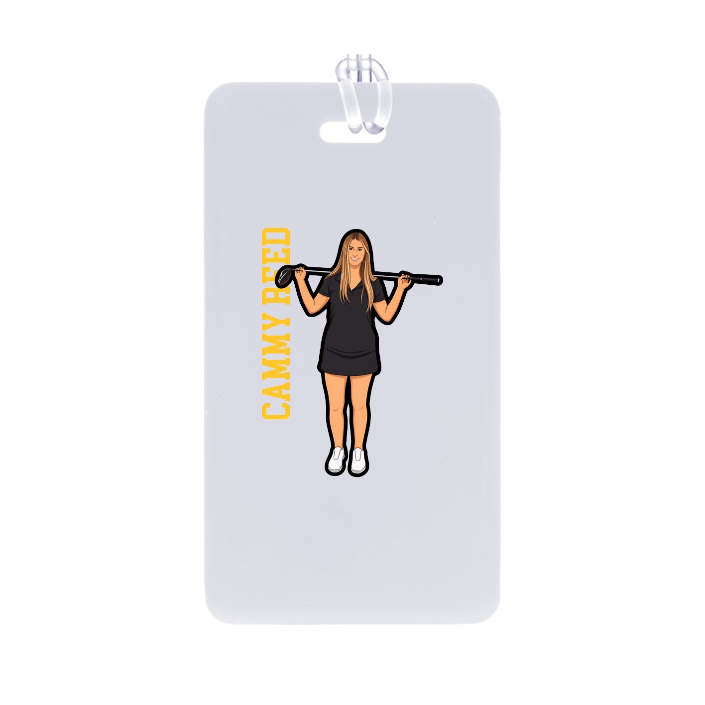 Bag Tag — Name Vertical in Classic