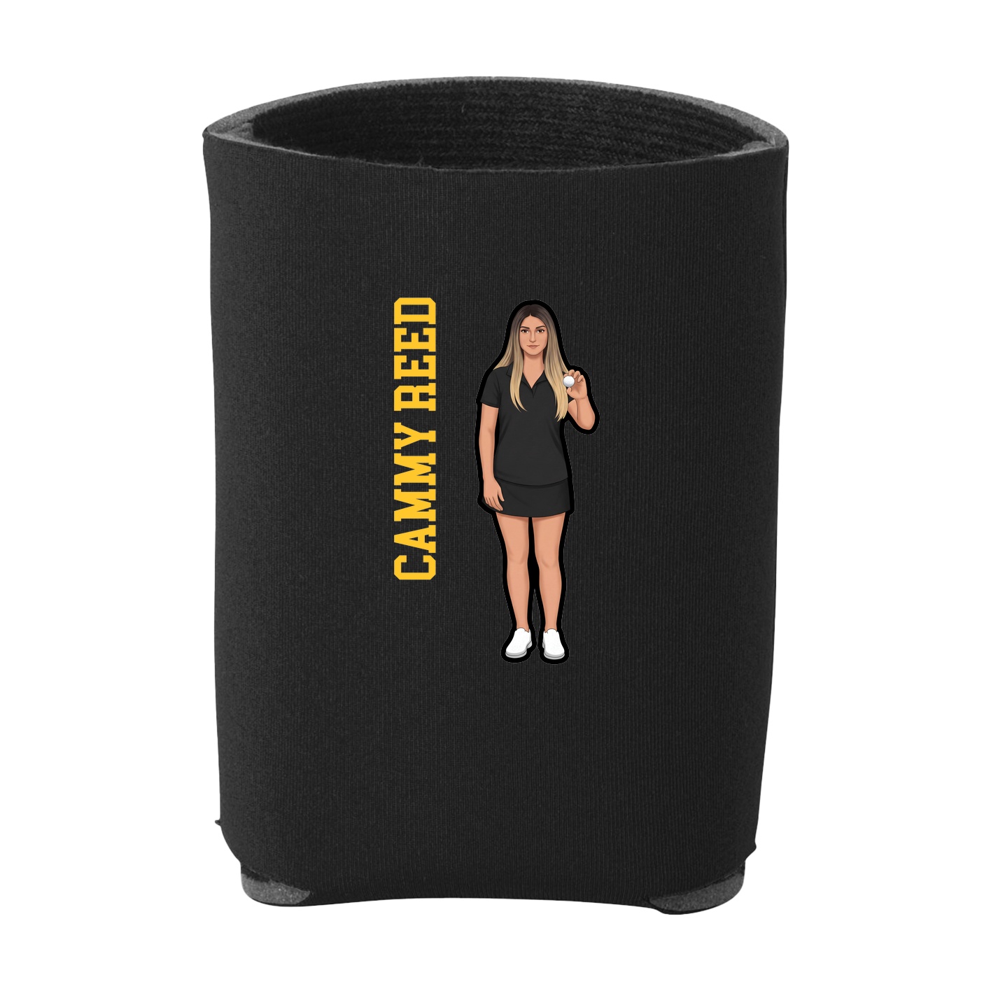 Can Holder — Name Vertical in Black