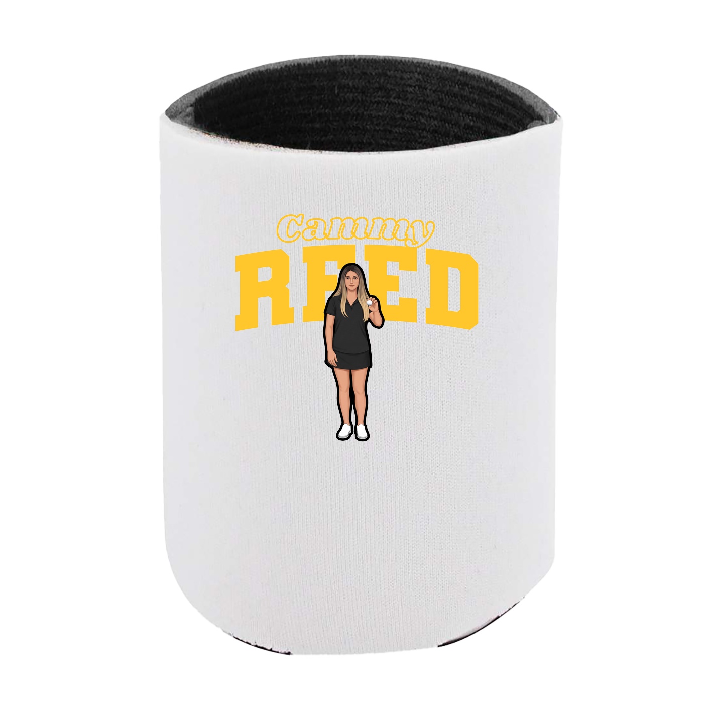 Can Holder — Name Arch in White