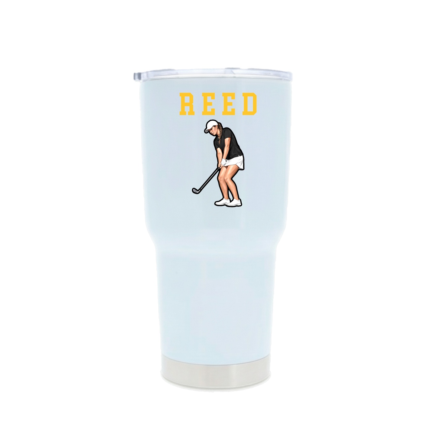 30oz Stainless Steel Tumbler — Shirsey in White