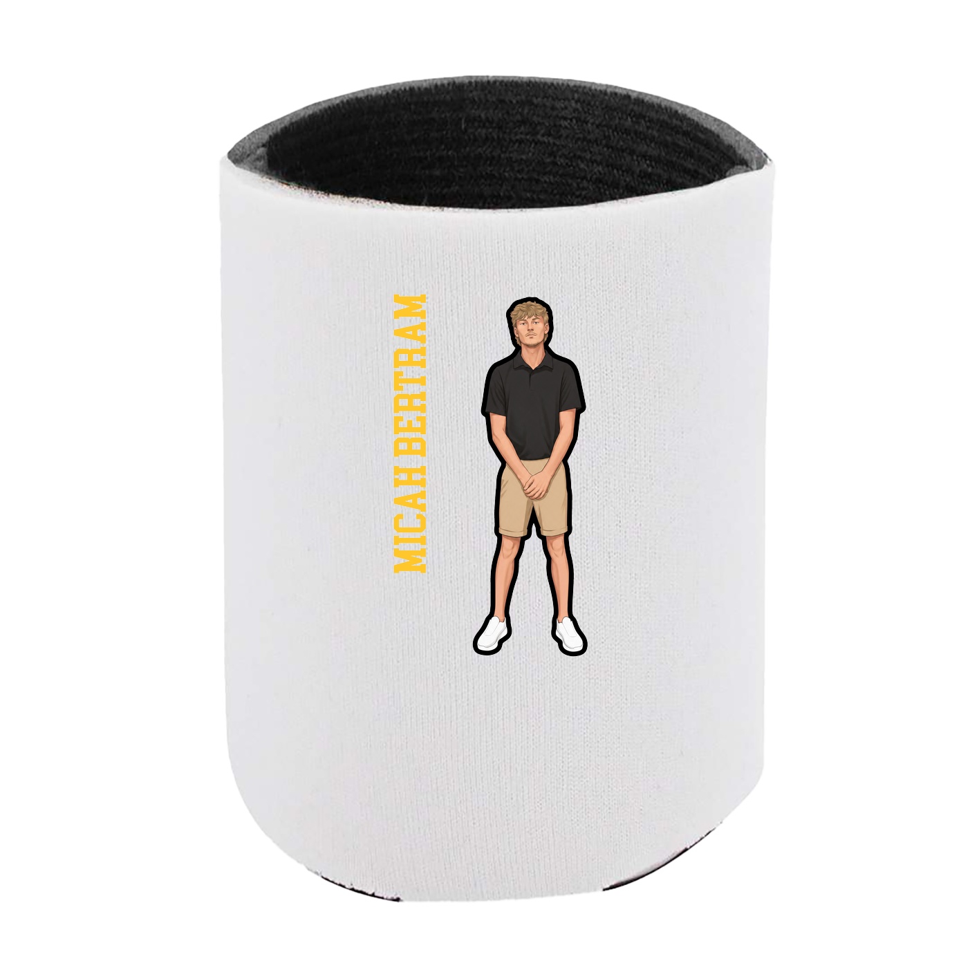 Can Holder — Name Vertical in White