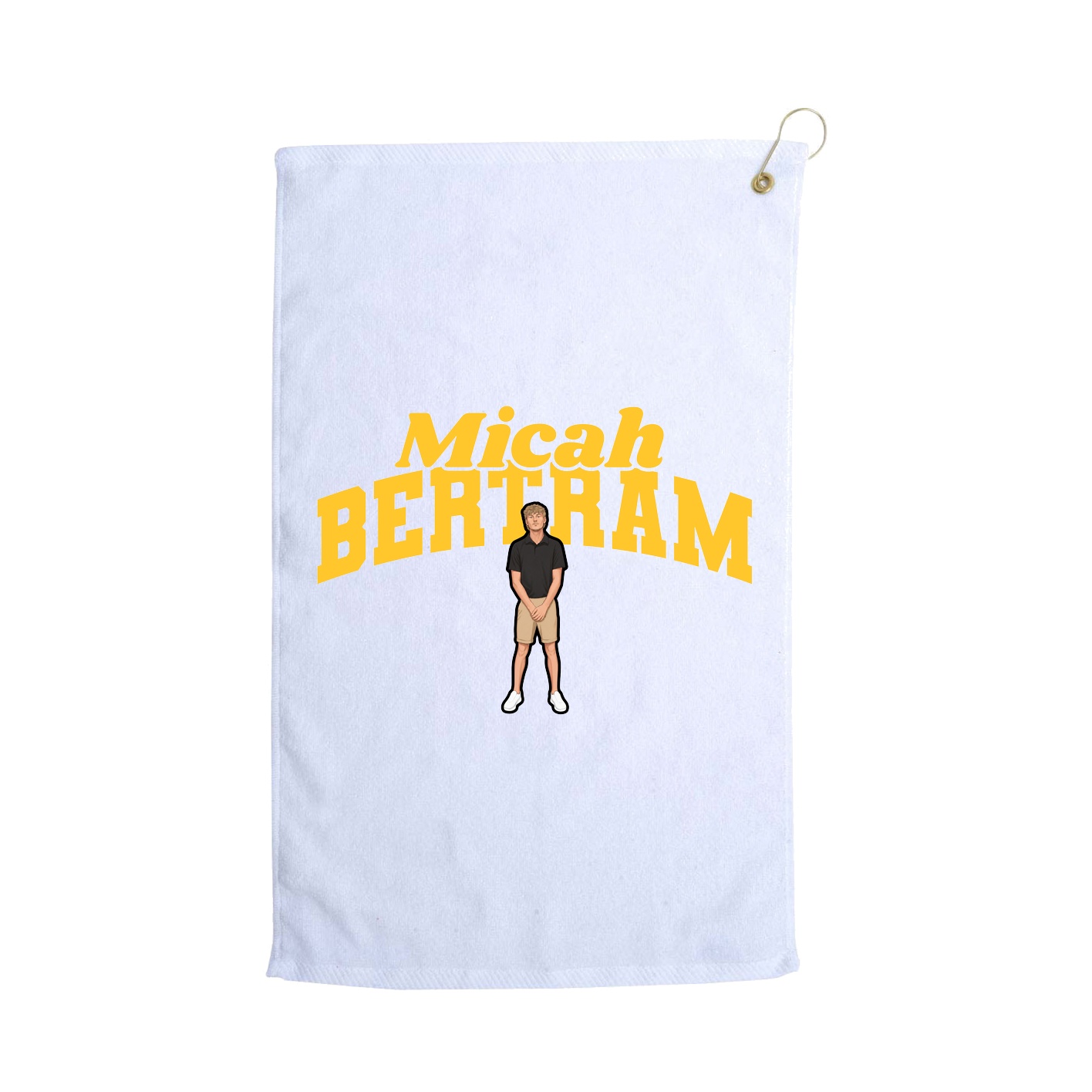 Golf Towel — Signature Arch in White