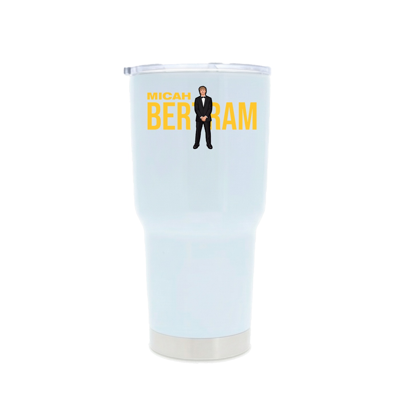30oz Stainless Steel Tumbler — Player Name in White