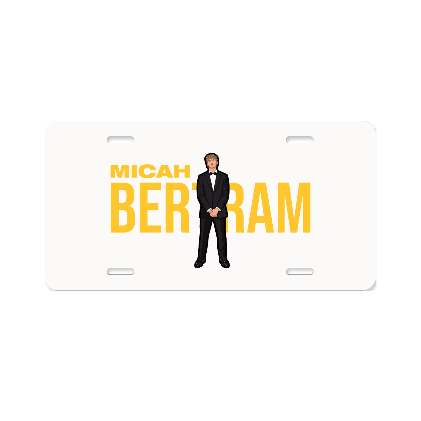License Plate — Player Name in Classic
