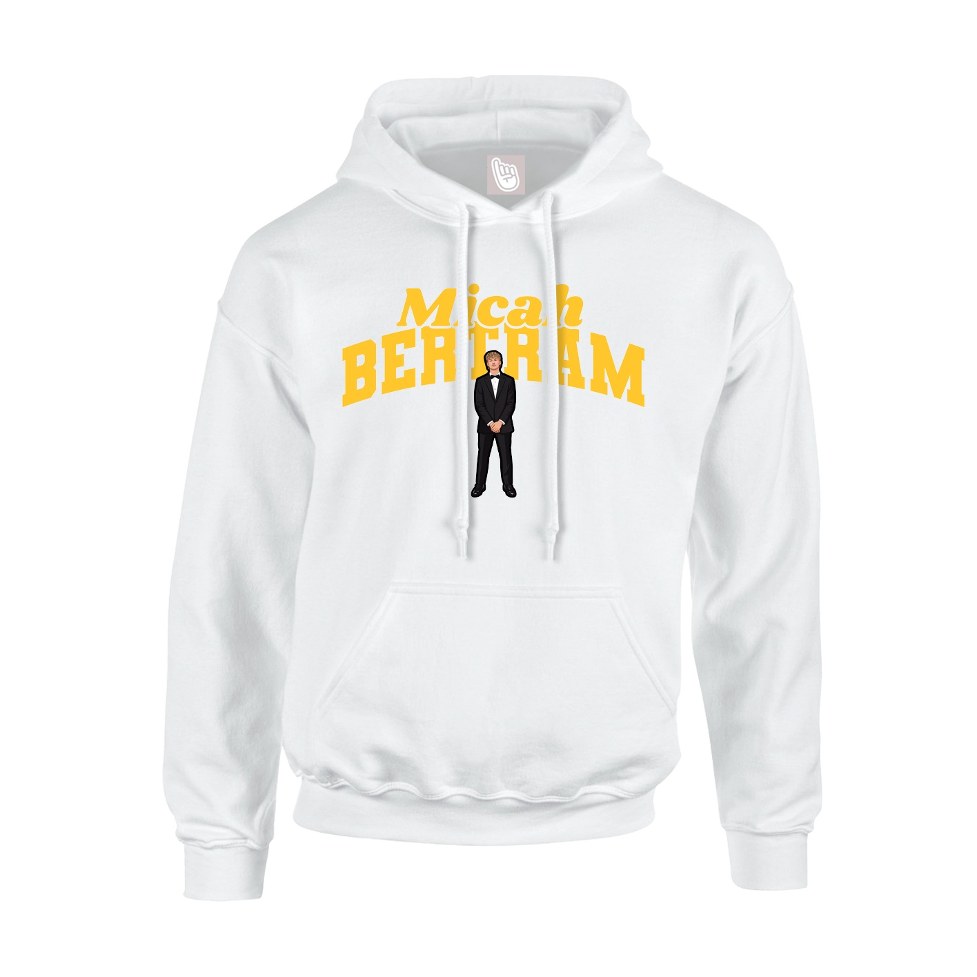 Hoodie — Signature Arch in White
