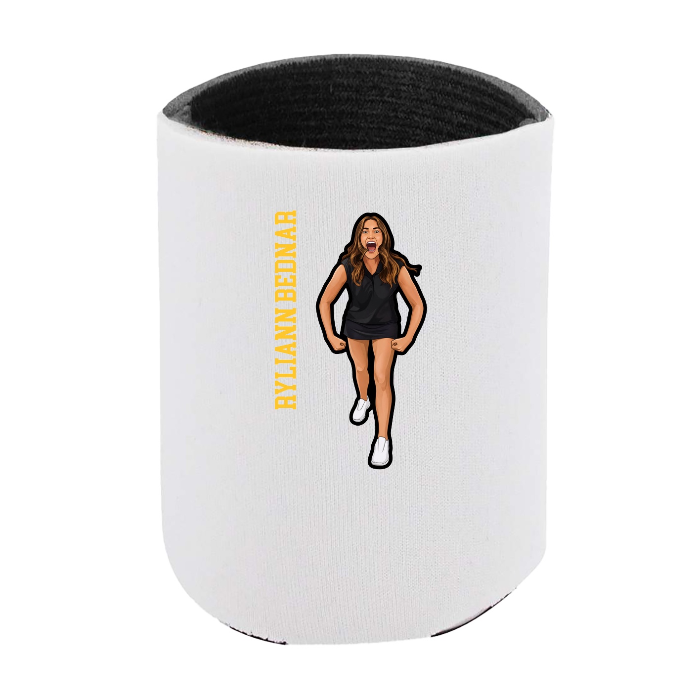 Can Holder — Name Vertical in White