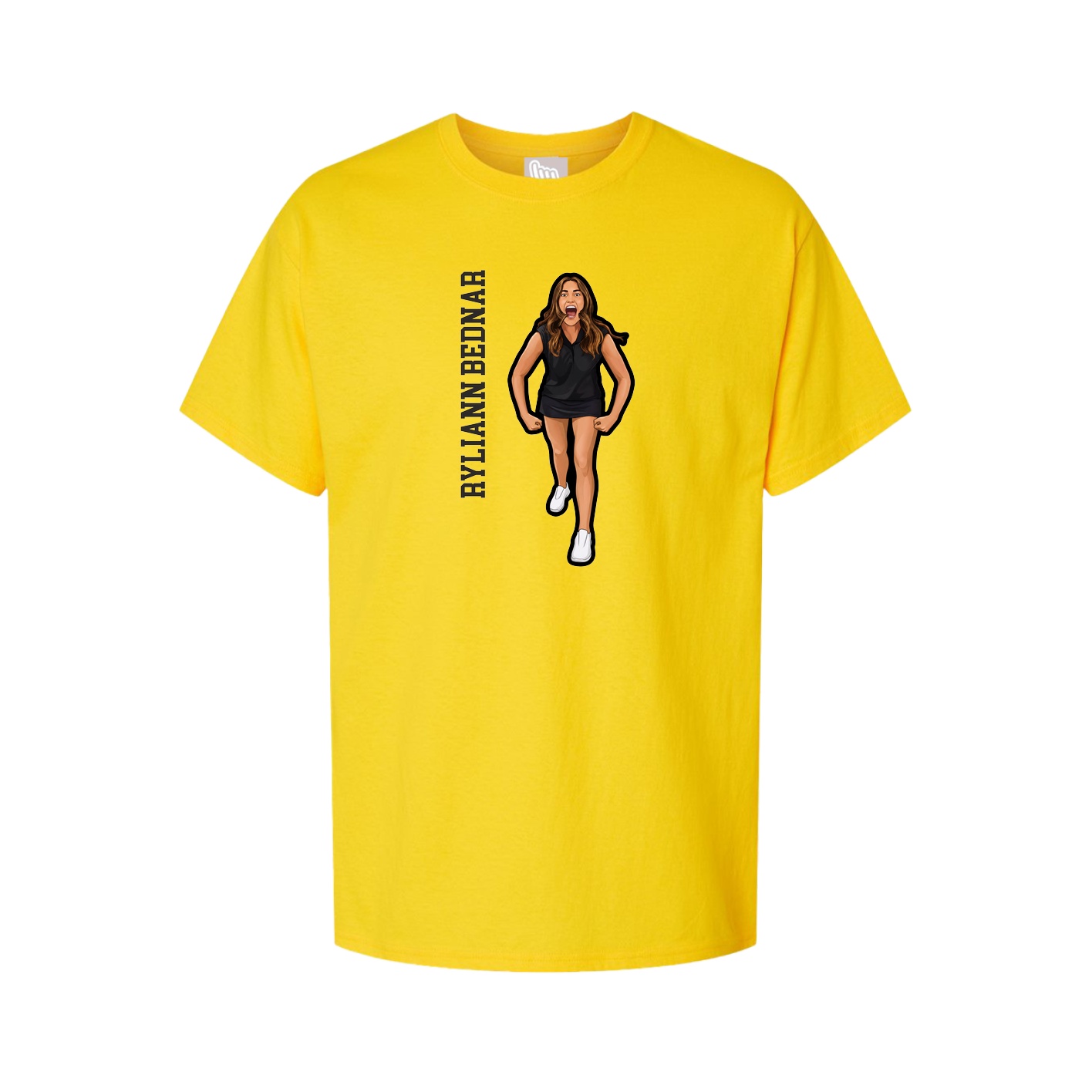 Tee — Name Vertical in Gold