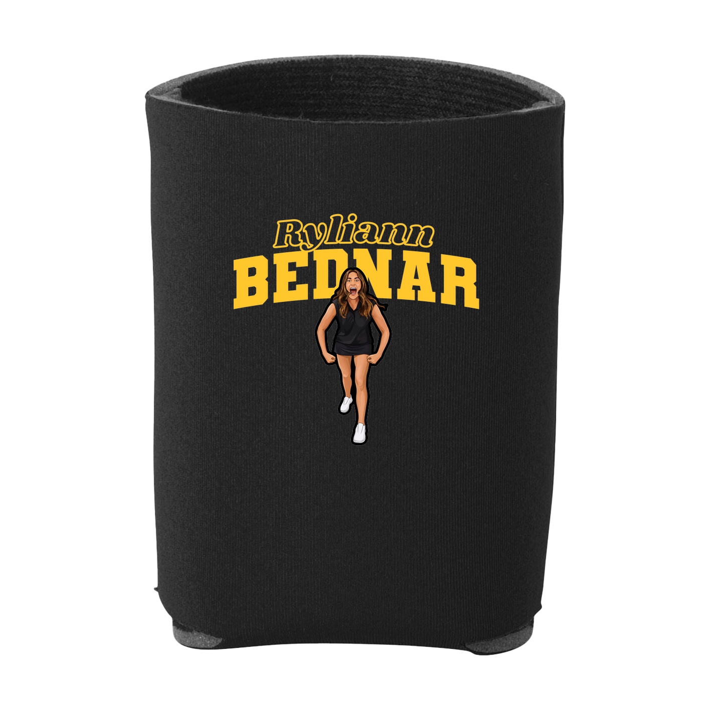 Can Holder — Name Arch in Black
