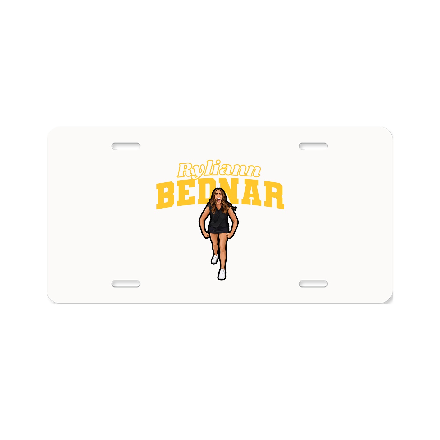 License Plate — Name Arch in Classic