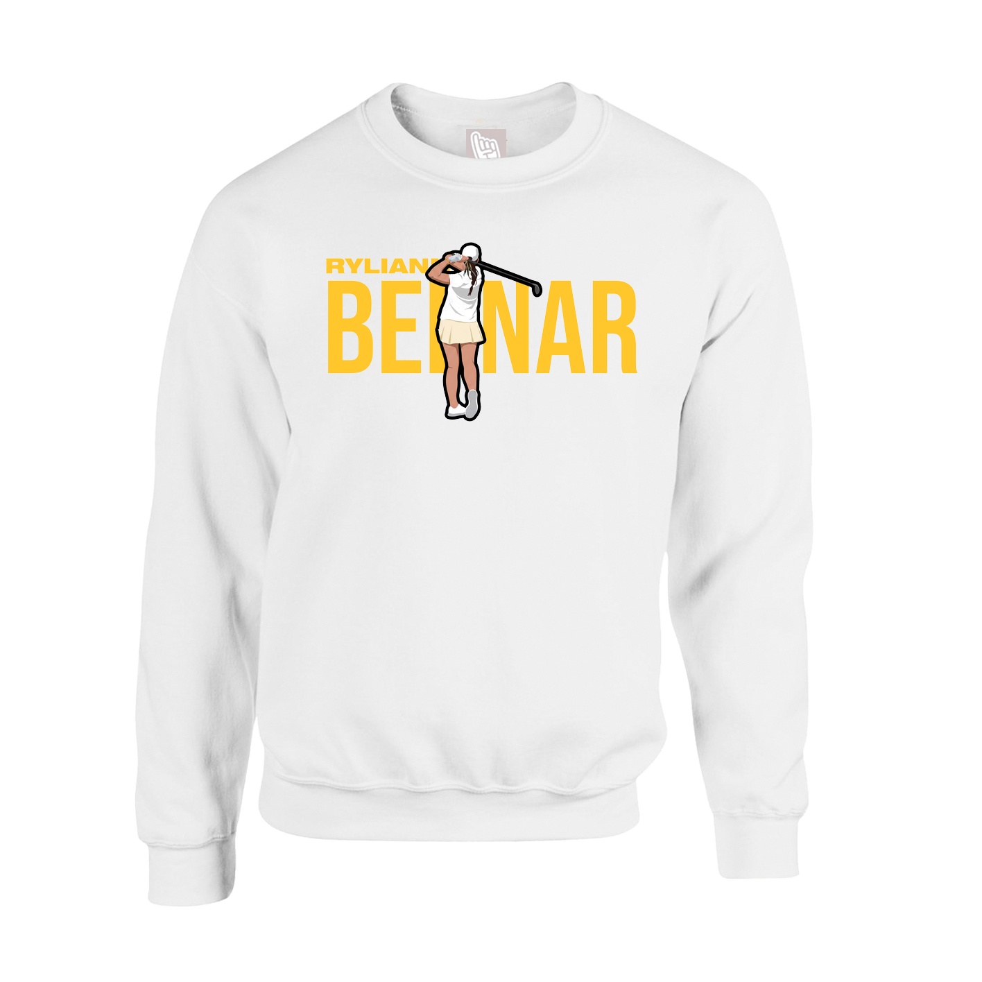 Fleece Crew — Player Name in White