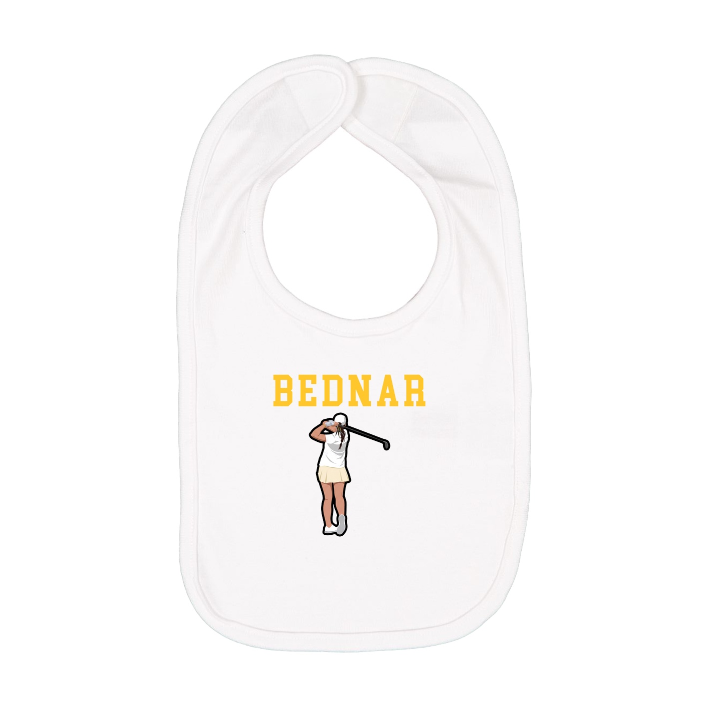 Infant Bib — Shirsey in White