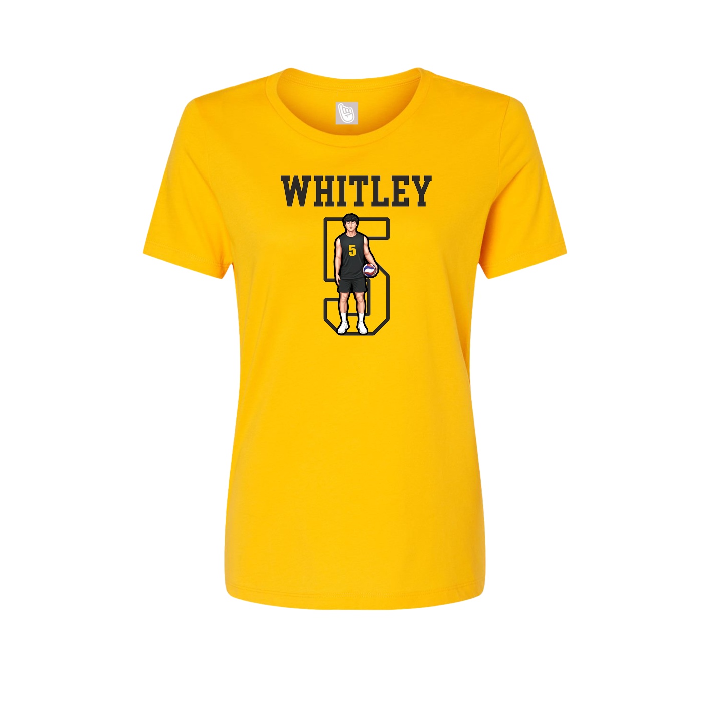 Fitted Women's Tee — Shirsey in Gold