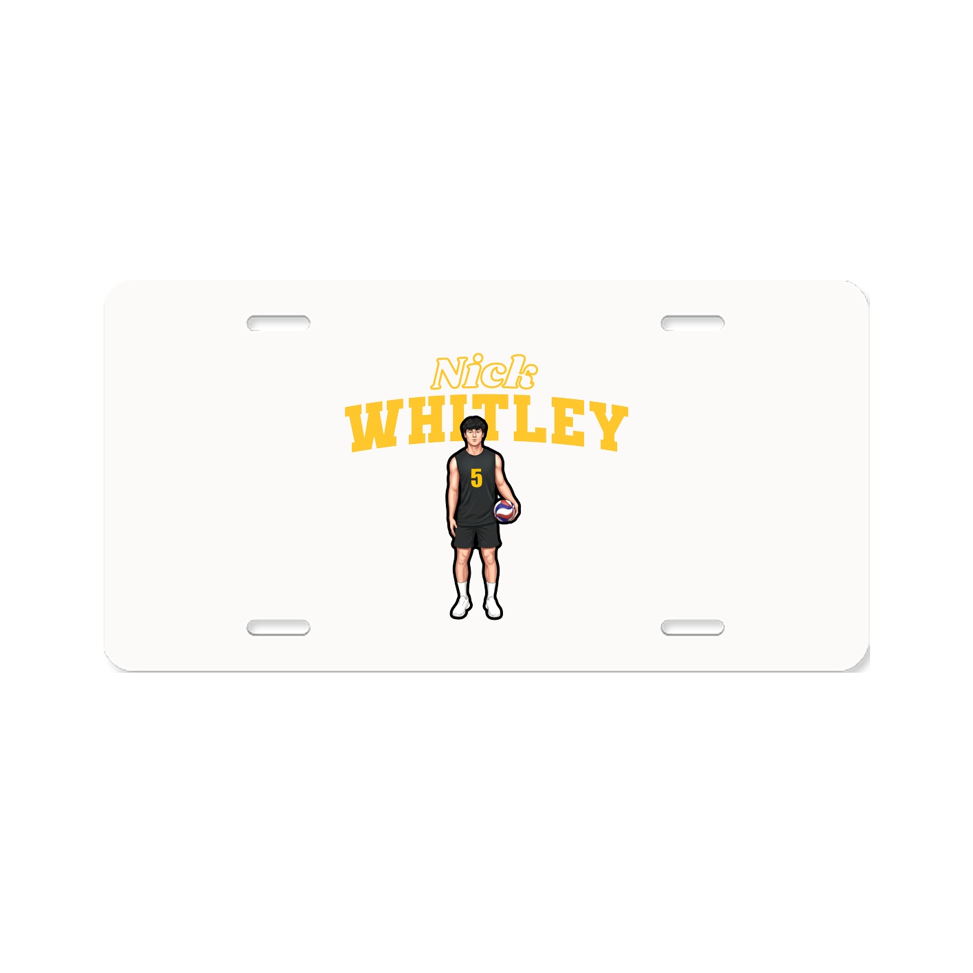 License Plate — Name Arch in Classic