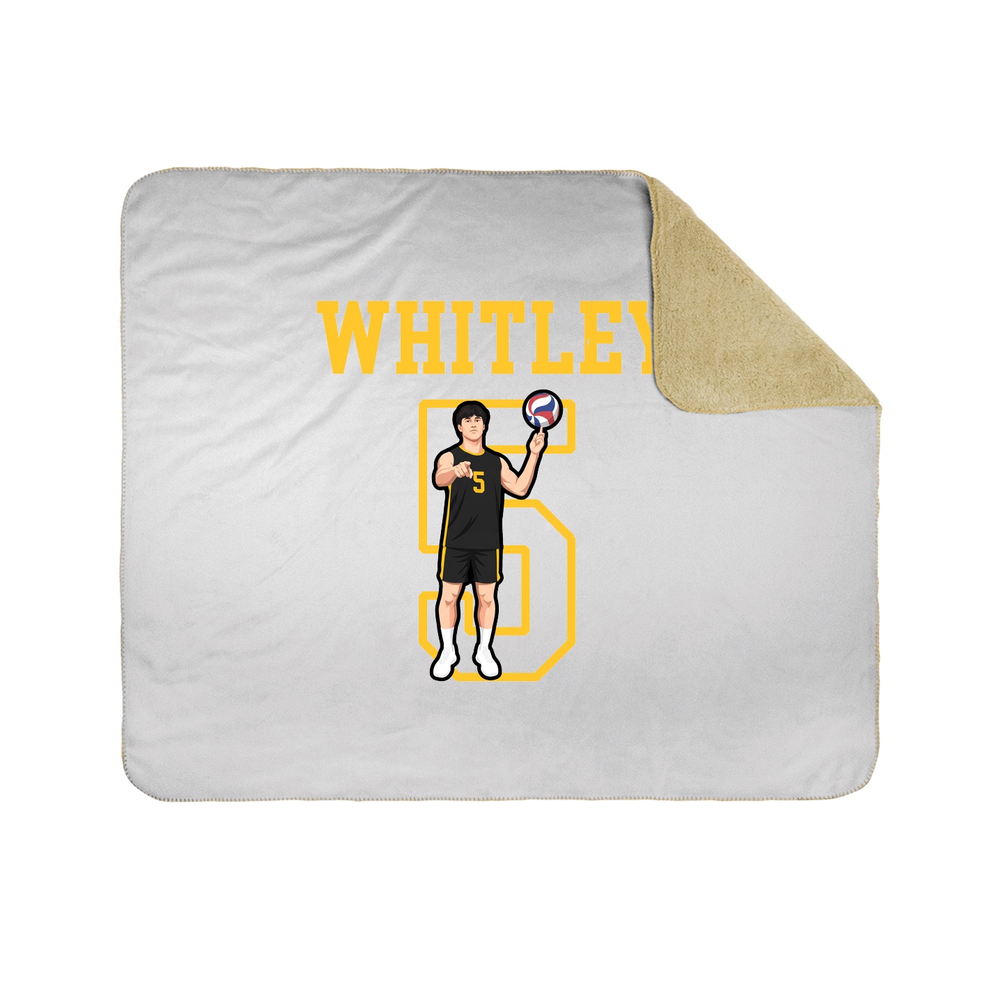 Throw Blanket — Shirsey in White