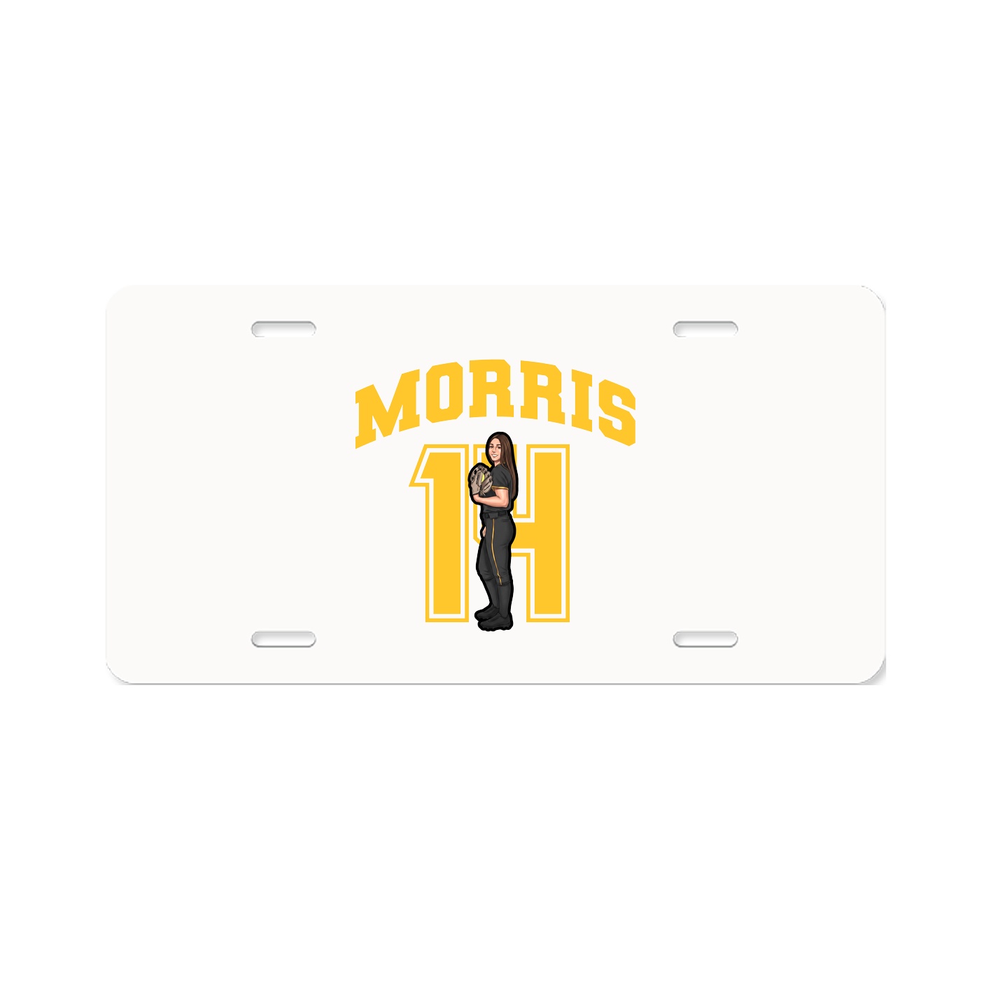 License Plate — Number in Classic