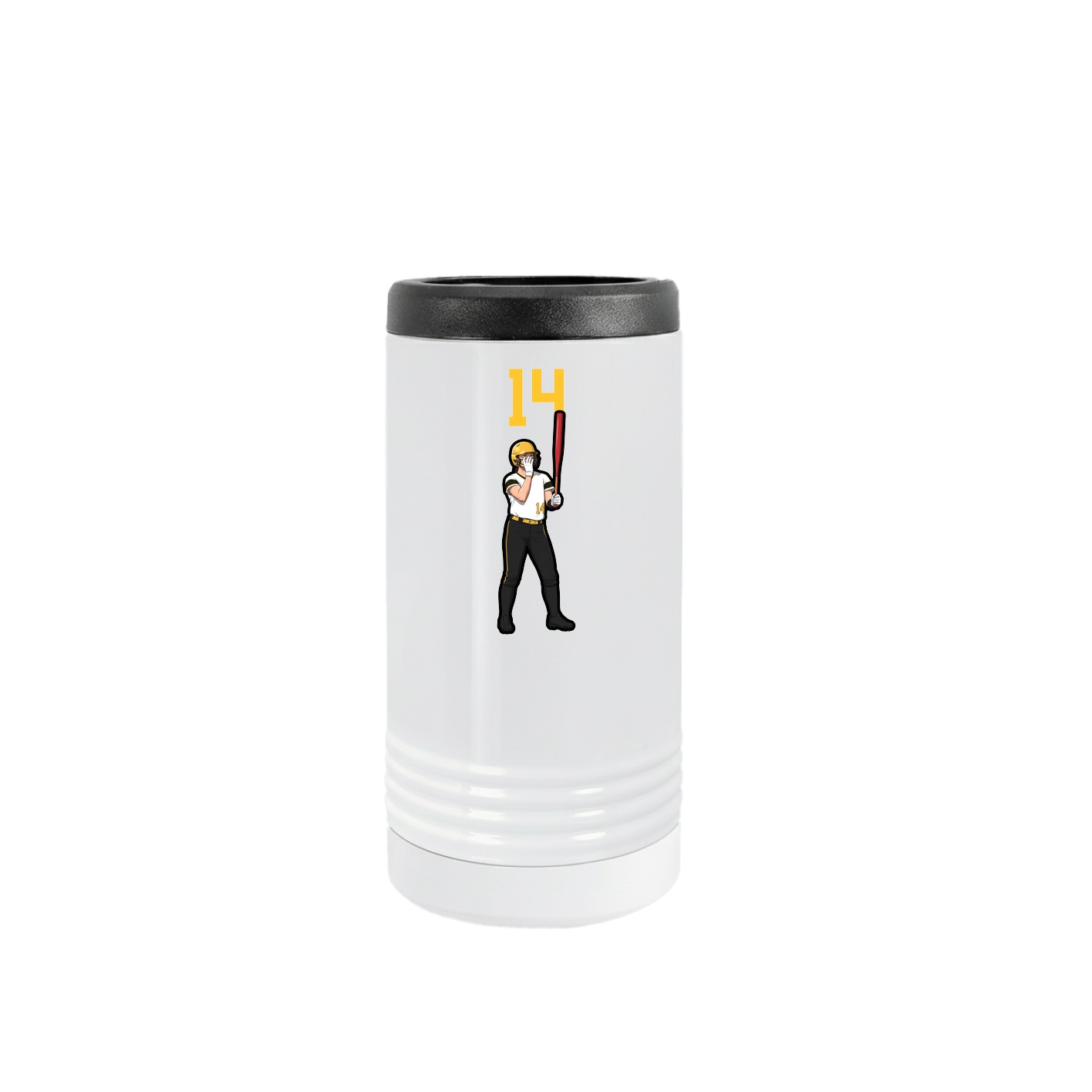 Slim Beverage Holder — Number Top in White
