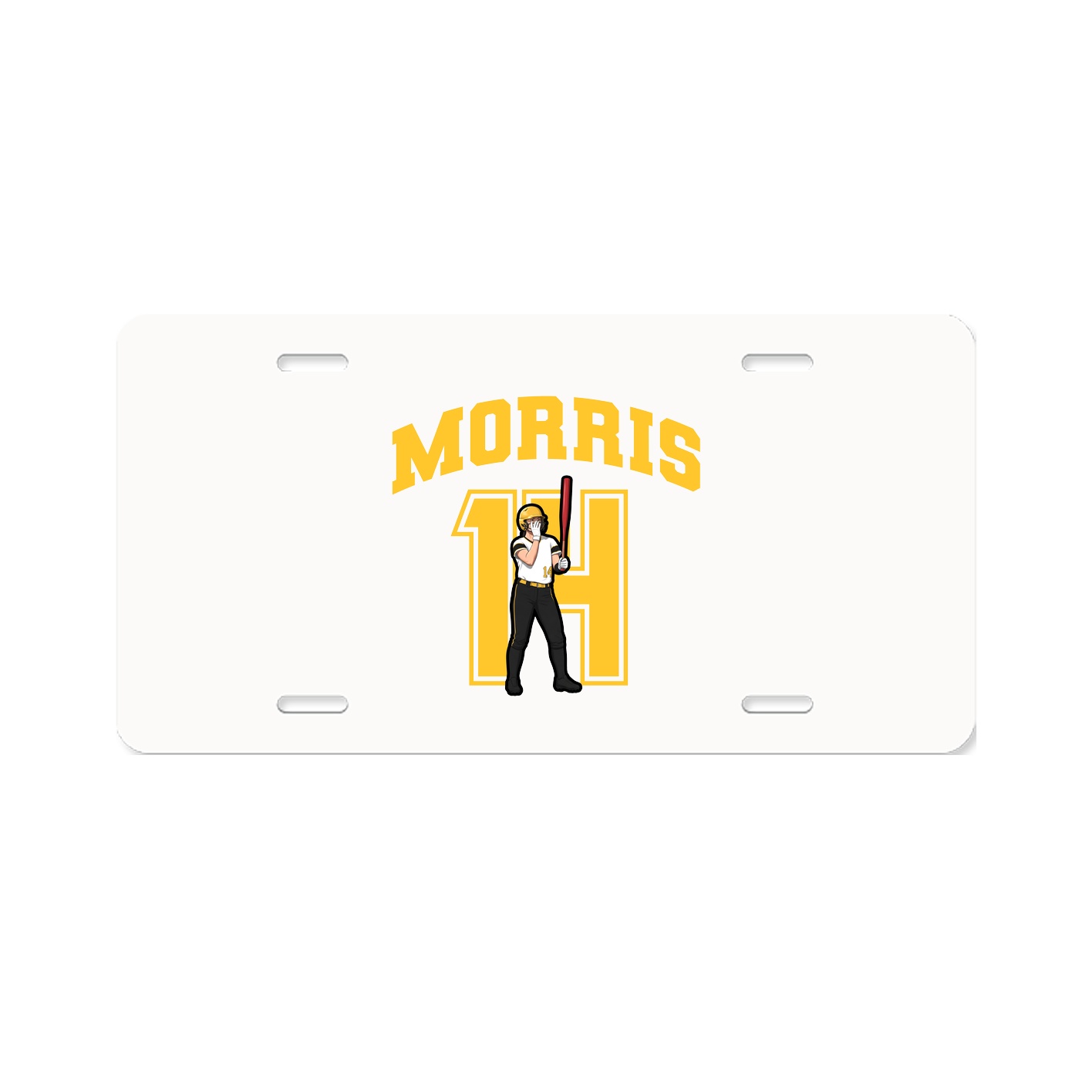 License Plate — Number in Classic