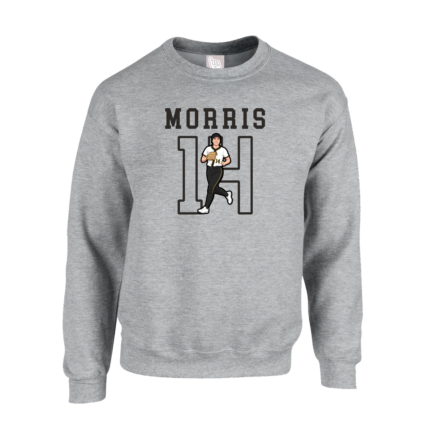 Fleece Crew — Shirsey in Grey