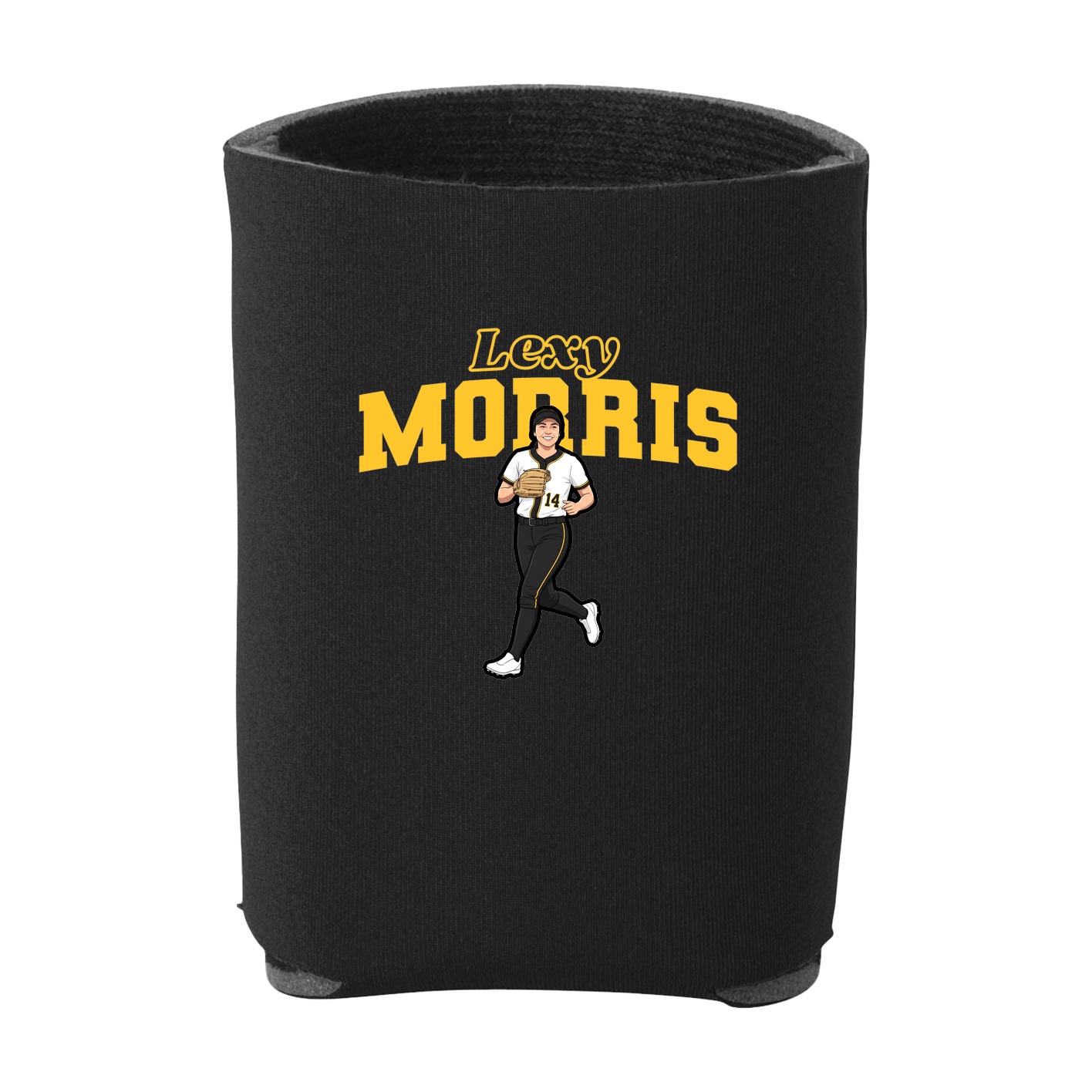 Can Holder — Name Arch in Black