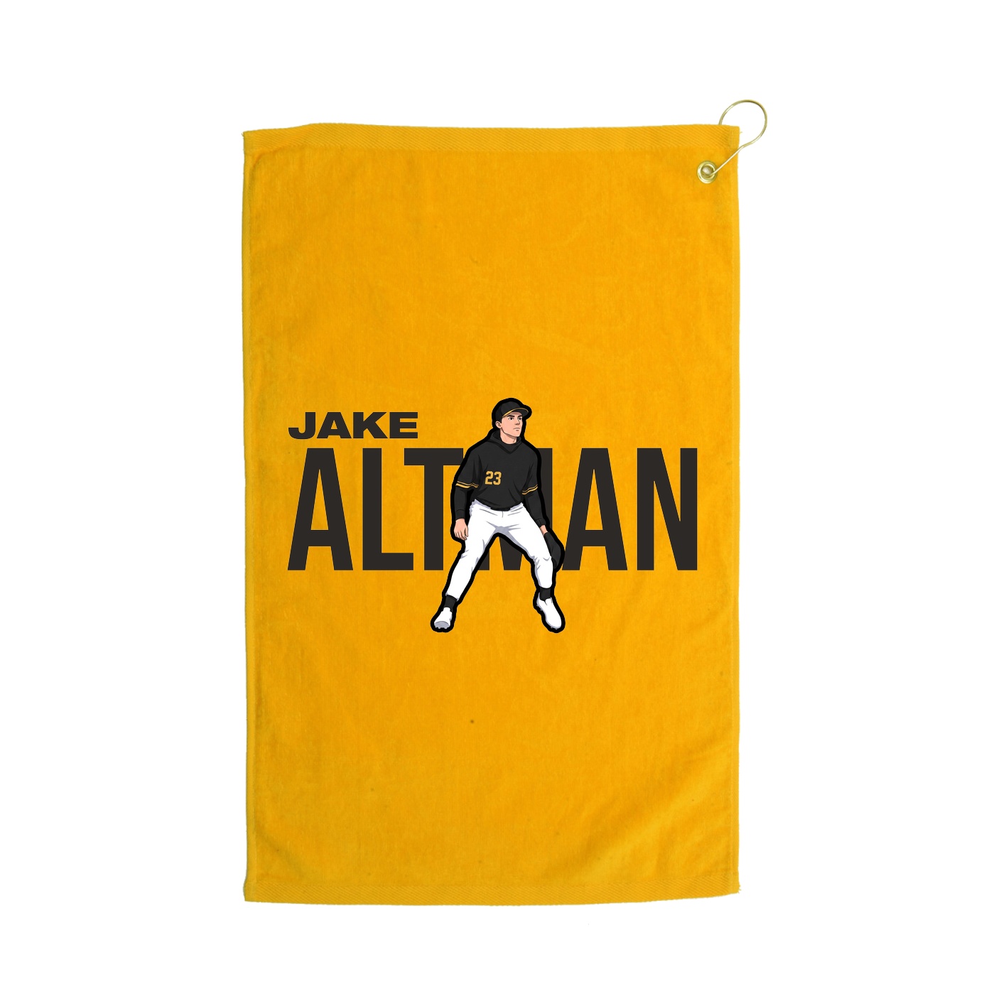 Golf Towel — Player Name in Gold