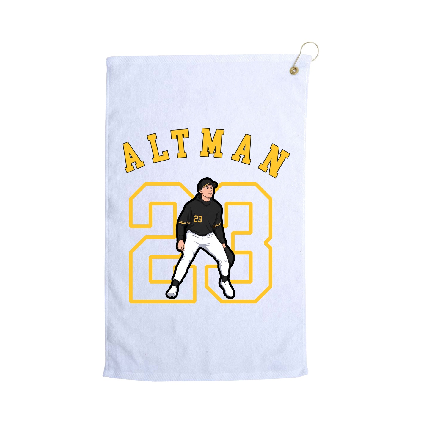 Golf Towel — Shirsey Arch in White