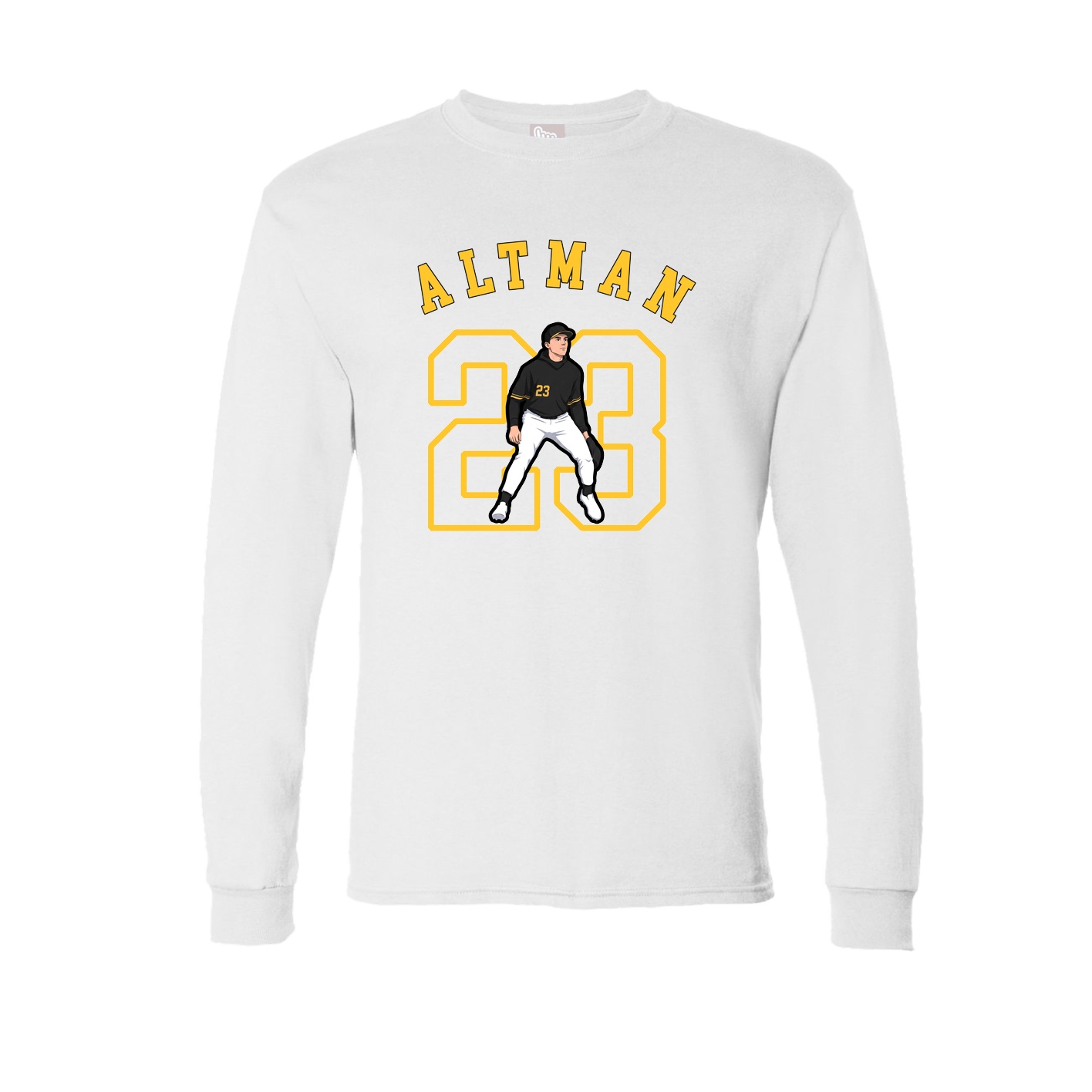 Long Sleeve Tee — Shirsey Arch in White