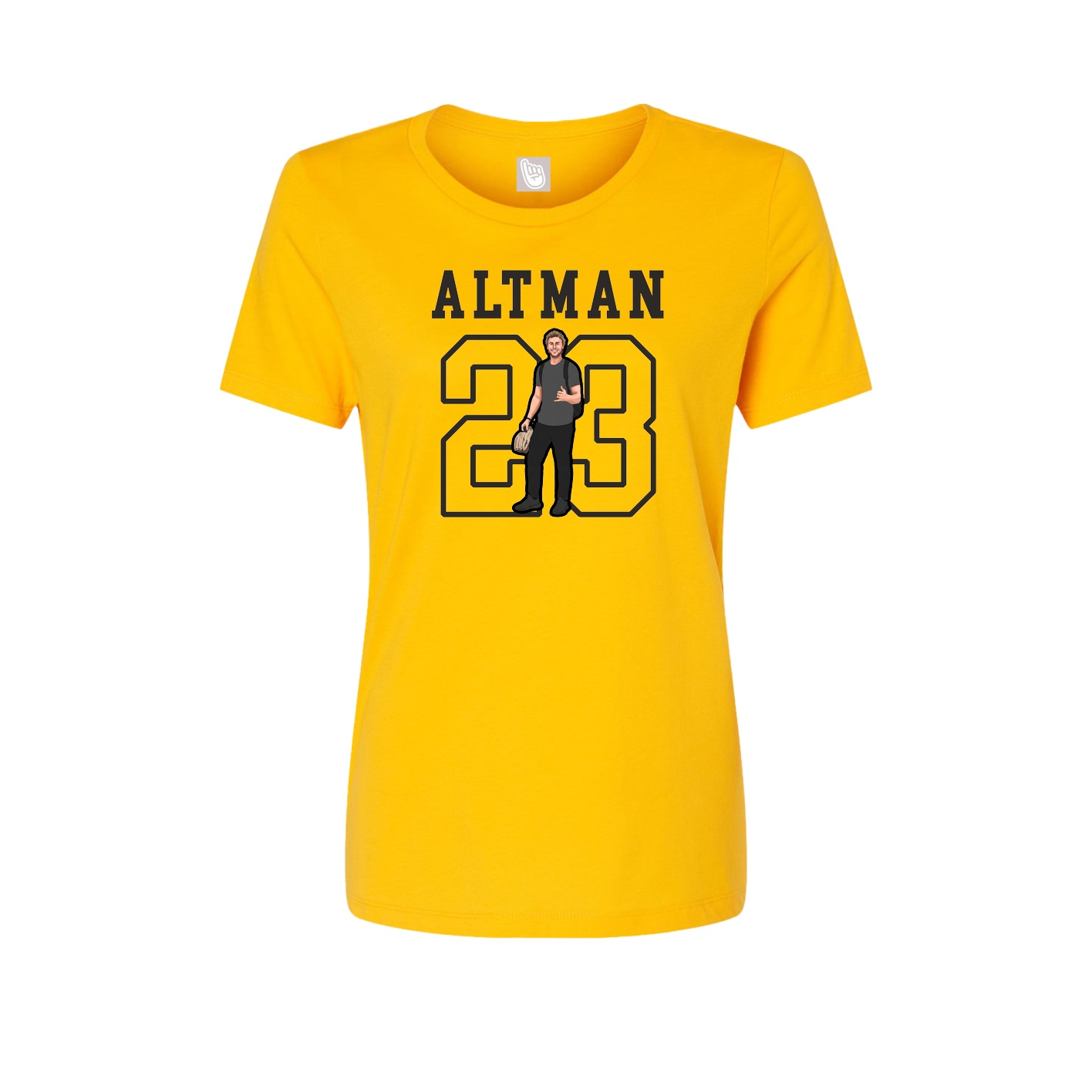 Fitted Women's Tee — Shirsey in Gold
