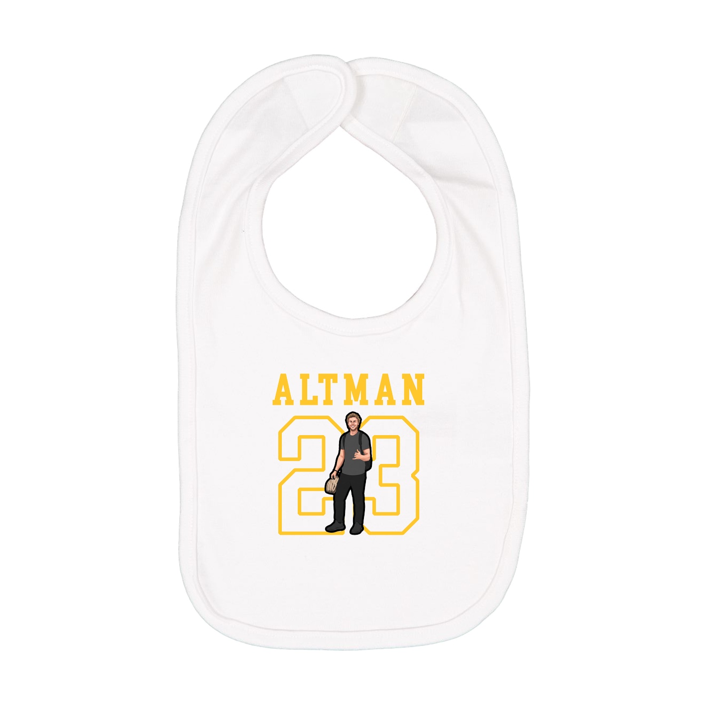 Infant Bib — Shirsey in White