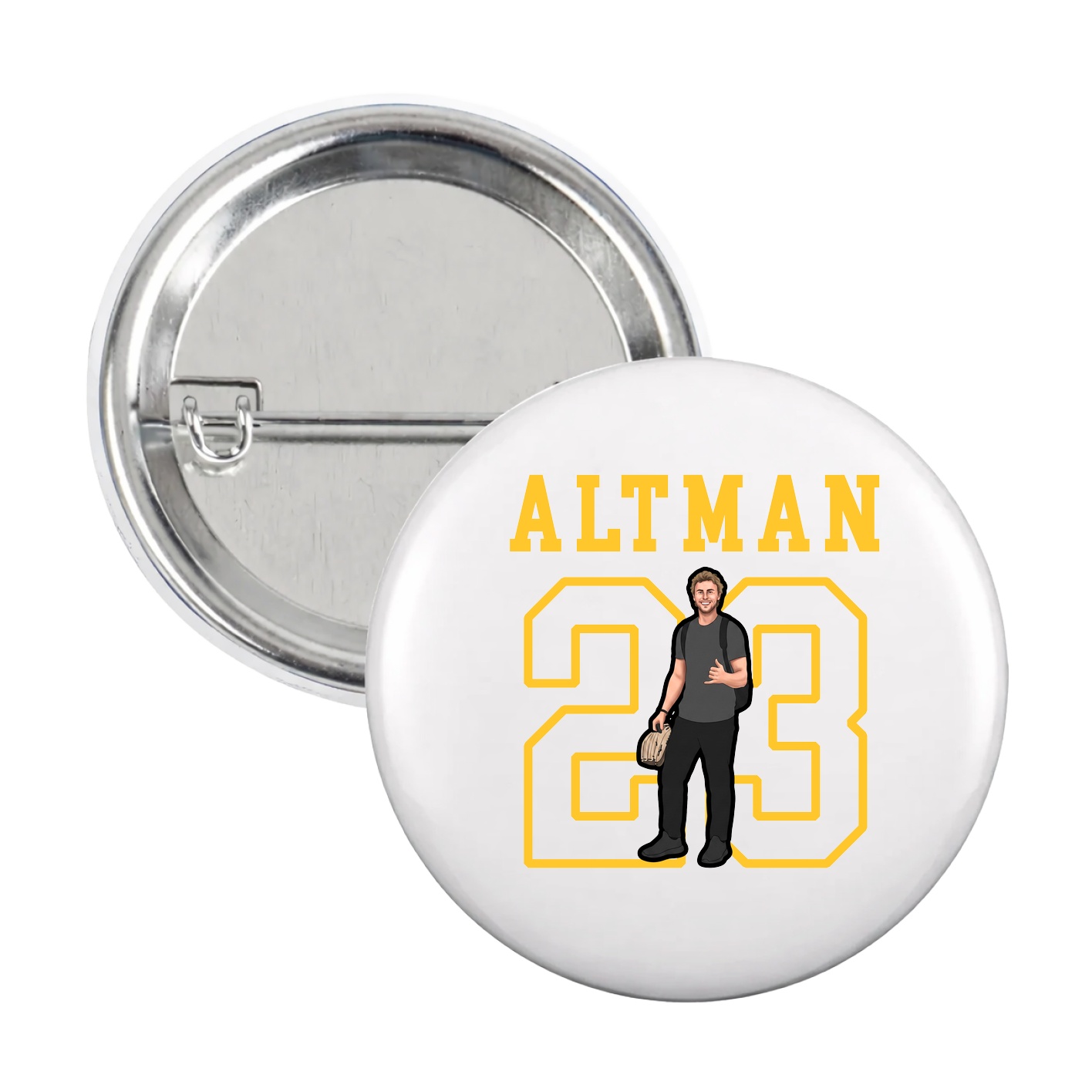 Game Day Button — Shirsey in White