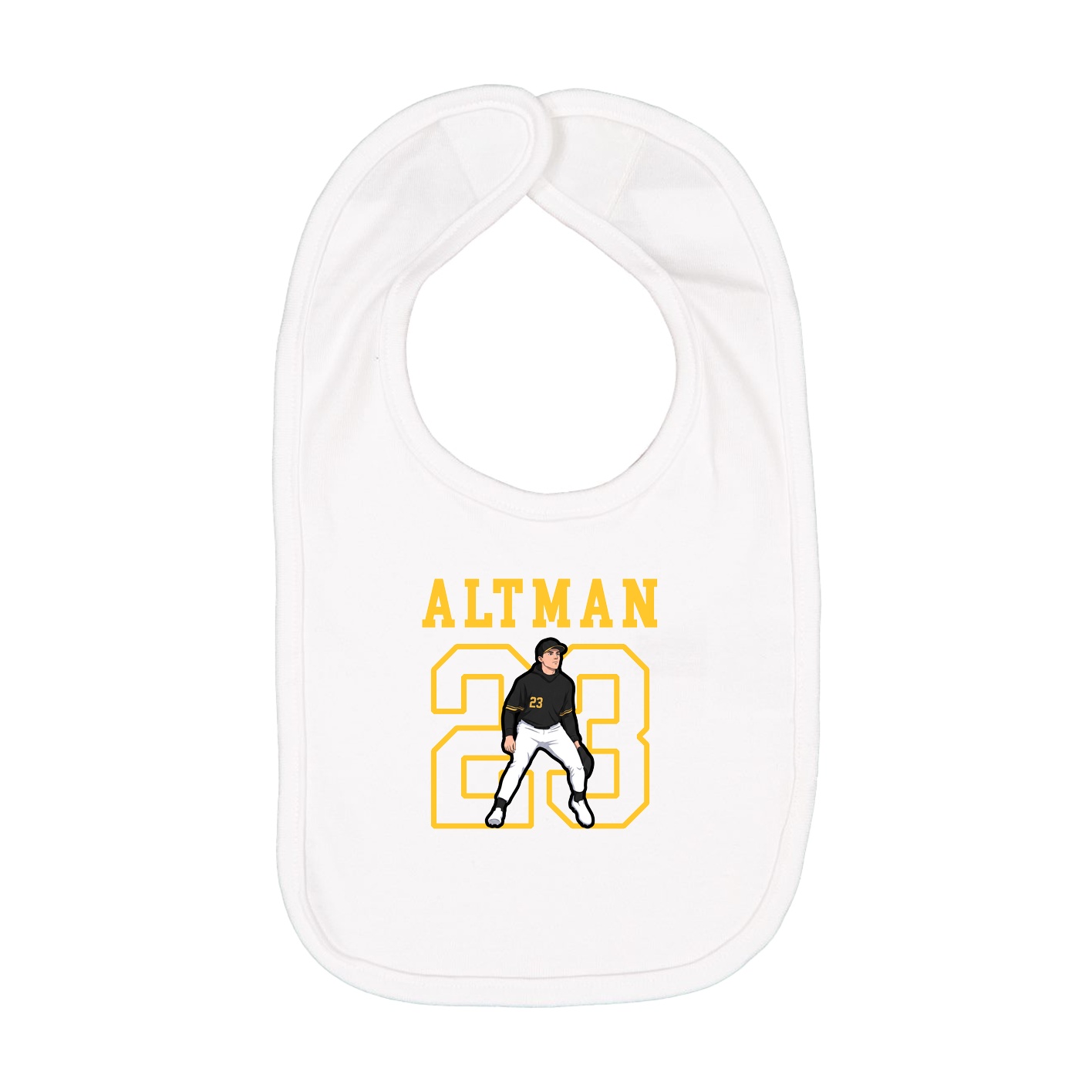 Infant Bib — Shirsey in White