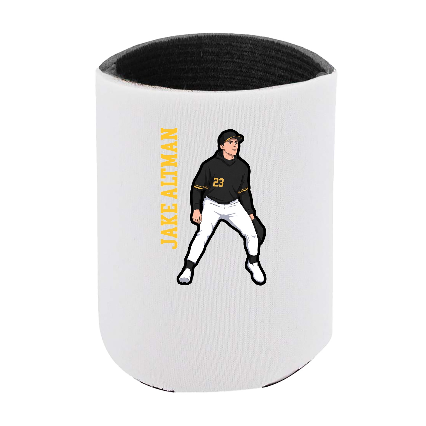 Can Holder — Name Vertical in White