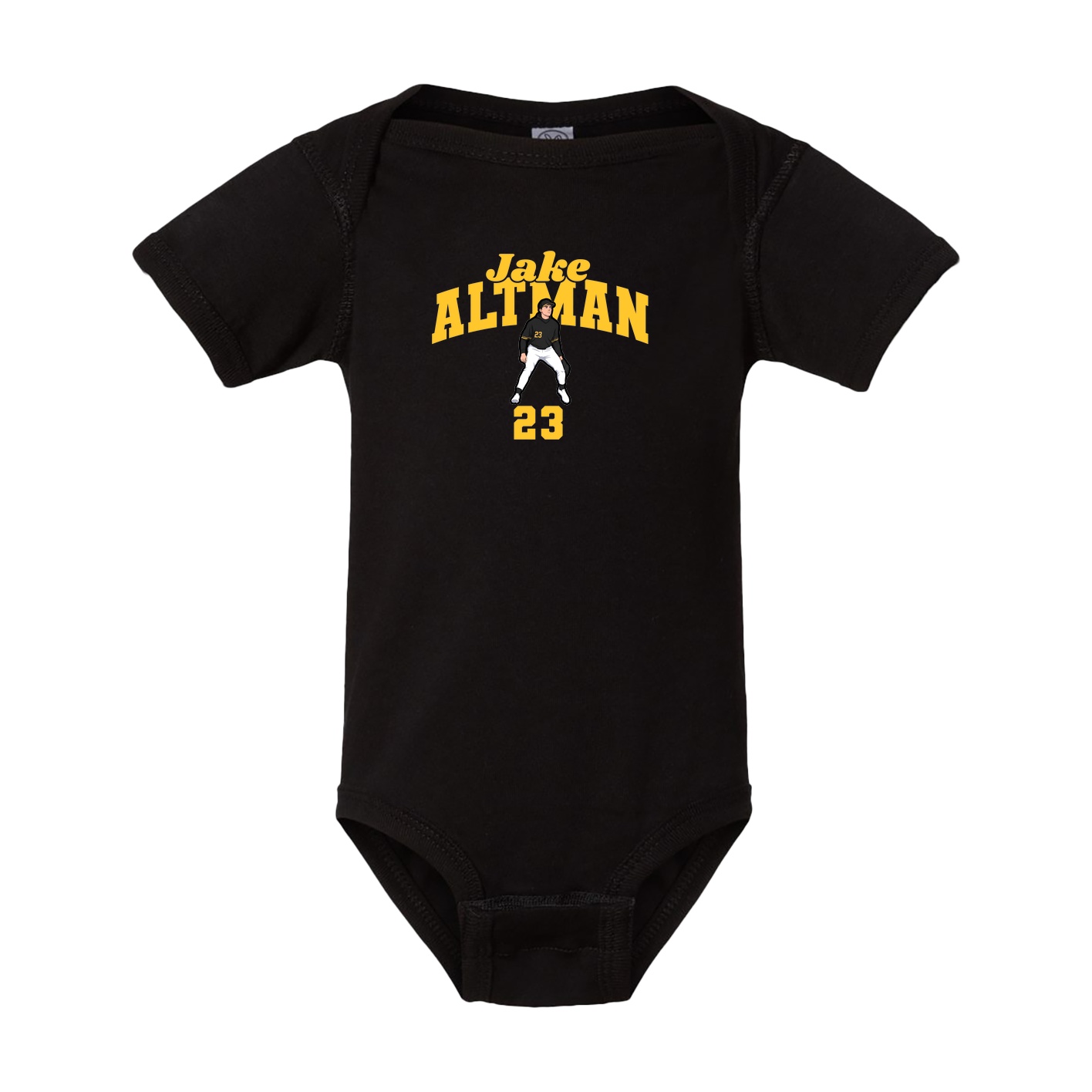 Baby Onesie — Signature Arch in Black
