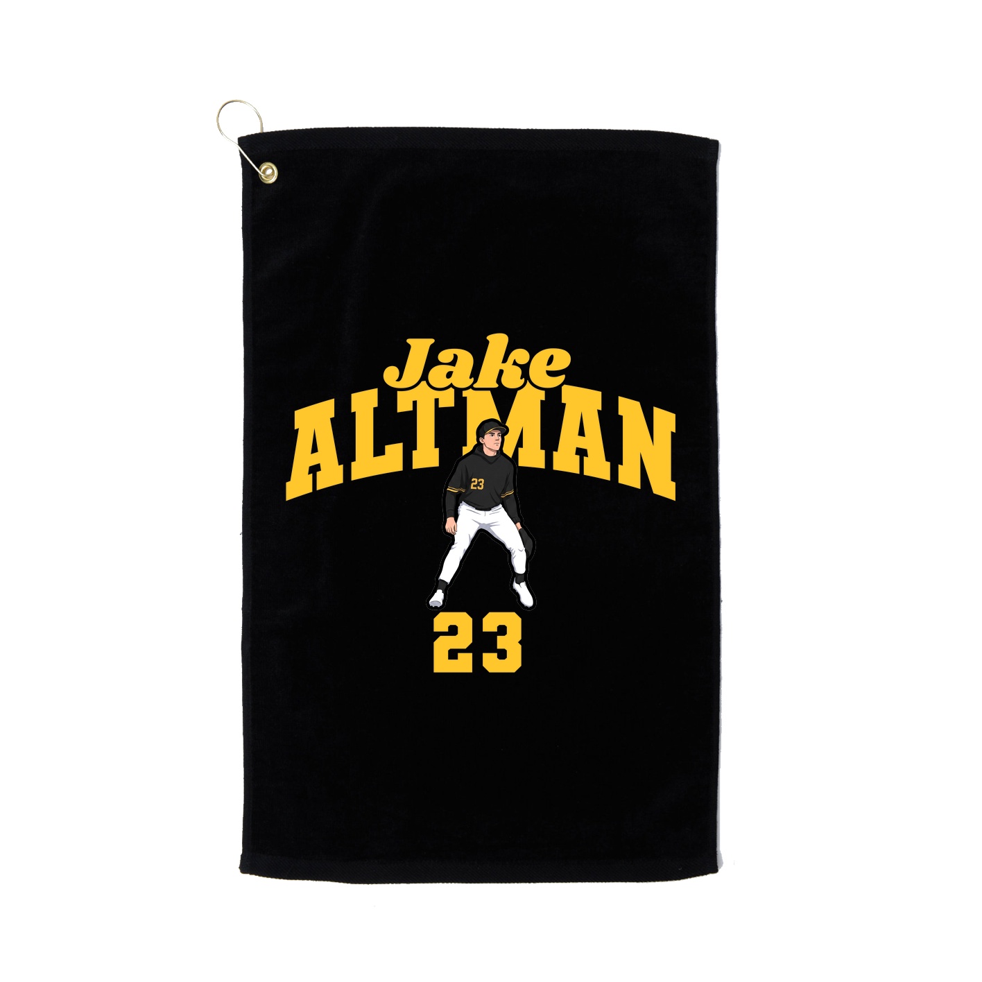 Golf Towel — Signature Arch in Black